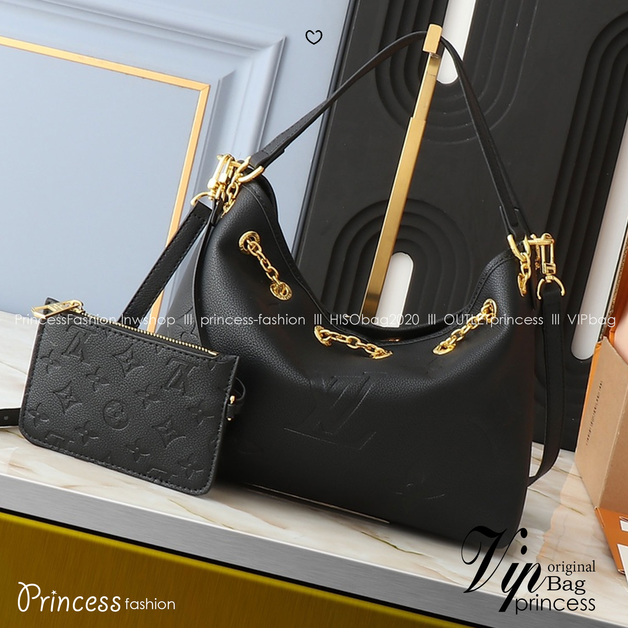 LV Bundle Monogram Empreinte Bag / LV Bella Bucket Bag กระเป๋าสะพายทรงบัคเก็ตรุ่นใหม่ ตกแต่งอะไหล่สีทองหรูหรา