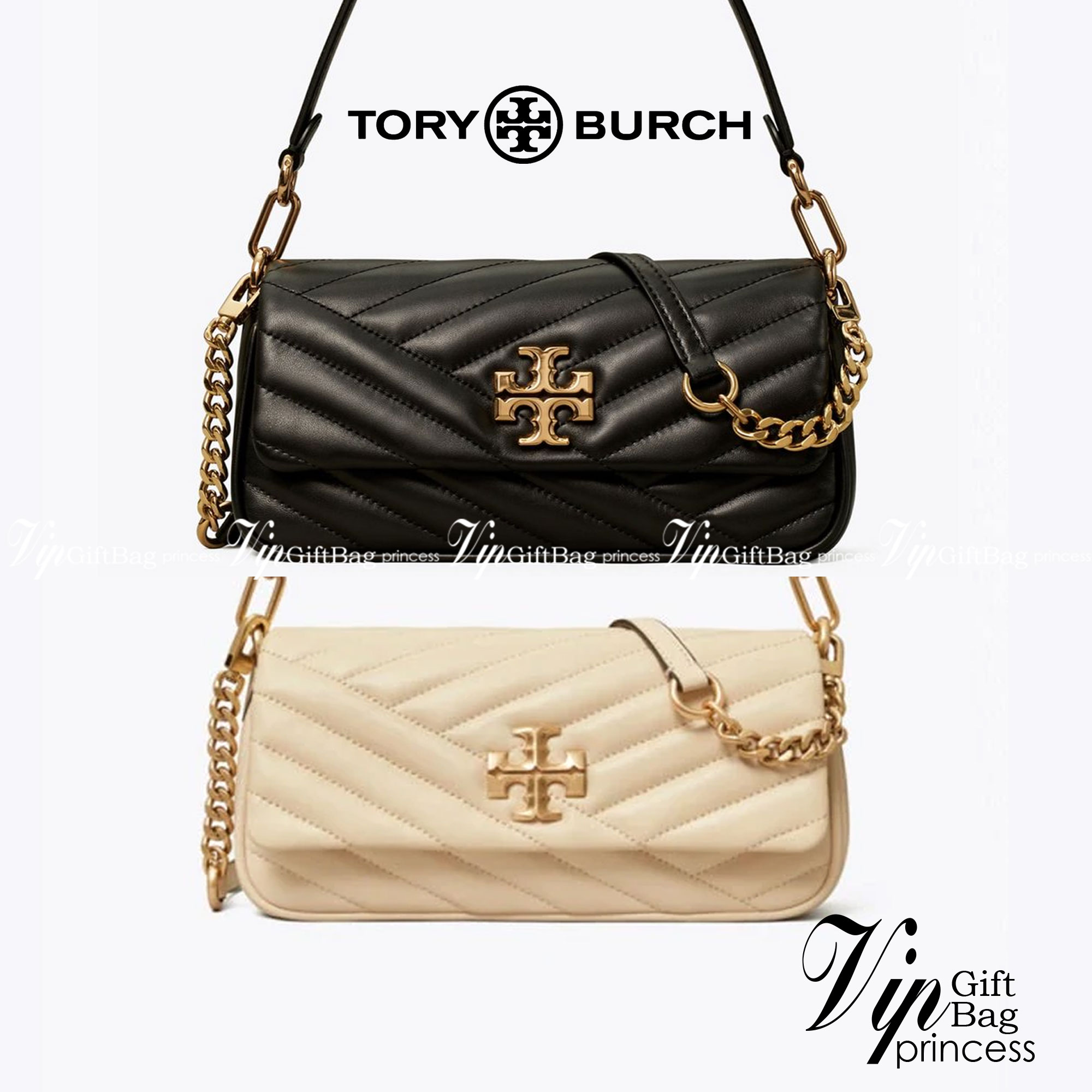 TORY BURCH KIRA CHEVRON SMALL FLAP SHOULDER BAG รุ่นใหม่ พร้อมสีใหม่ มาให้จับจองแบบไม่ต้องรอพรีฯ กระเป๋าสะพาย ขนาดกะทัดรัด ไซส์สะพายคล่องตัว หรือจะคล้องไหล่ หรูๆ ลูกคุณหนูไปอีก สีผู้ดีมากๆ ดีไซน์รูปทรงคลาสสิคเฉพาะตัว วัสดุหนังแกะ สัมผัสนิ่ม เปิด-ปิดด้วยกร