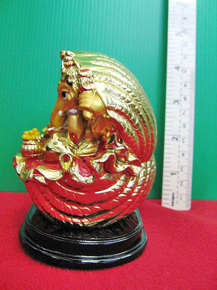 สินค้าหมดค่ะ องค์พระพิฆเนศปางเสวยสุขประทับนอนในหอยกาบ(เป็นปางประทานพรให้สมหวัง)ค่ะ