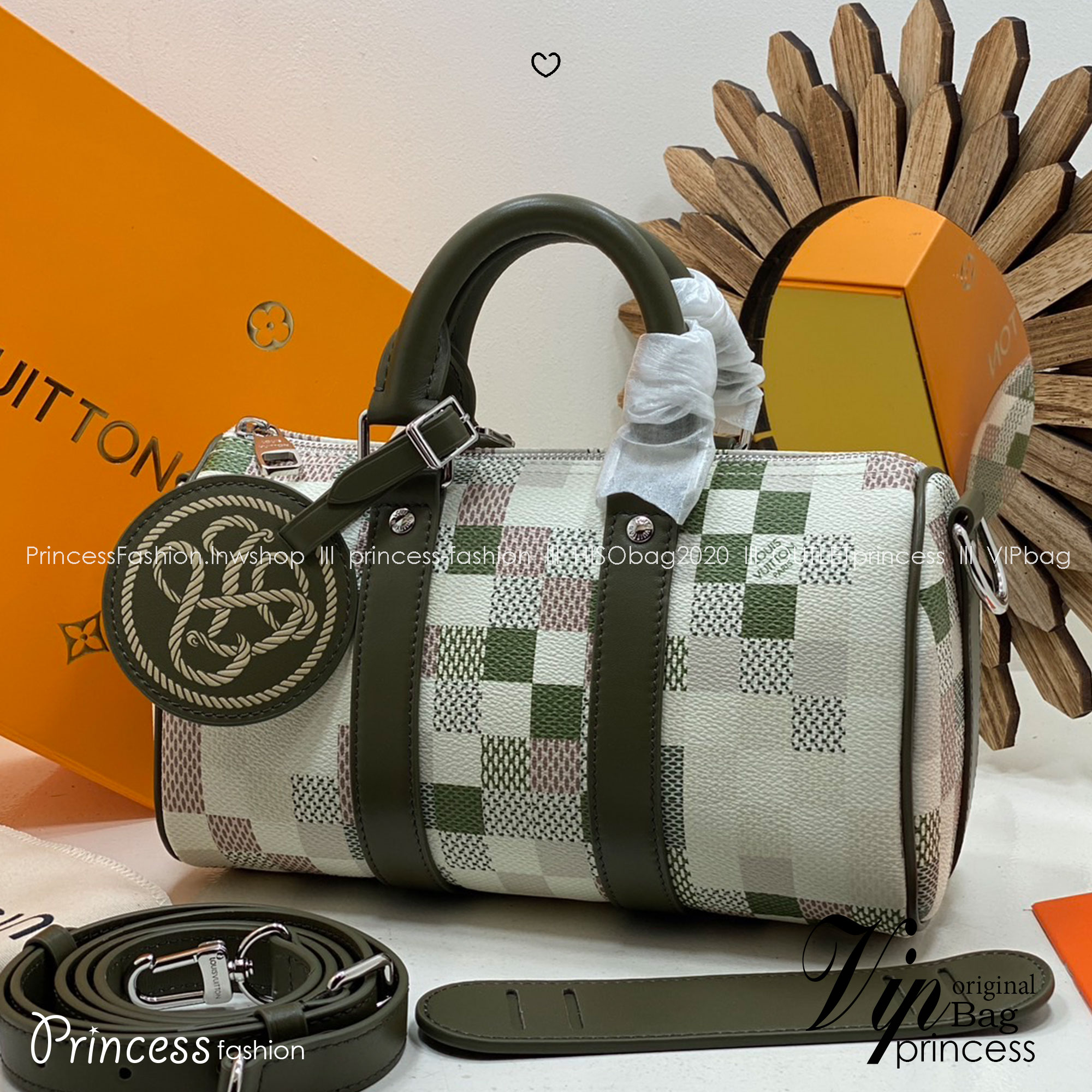 ORI | 🐍 LV Keepall 25 Snakoflage for Lunar New Year กระเป๋าทรงหมอน สปีดี้คอลใหม่แท็กลายงูต้อนรับตรุษจีน หนังแท้แคนวาสแท้