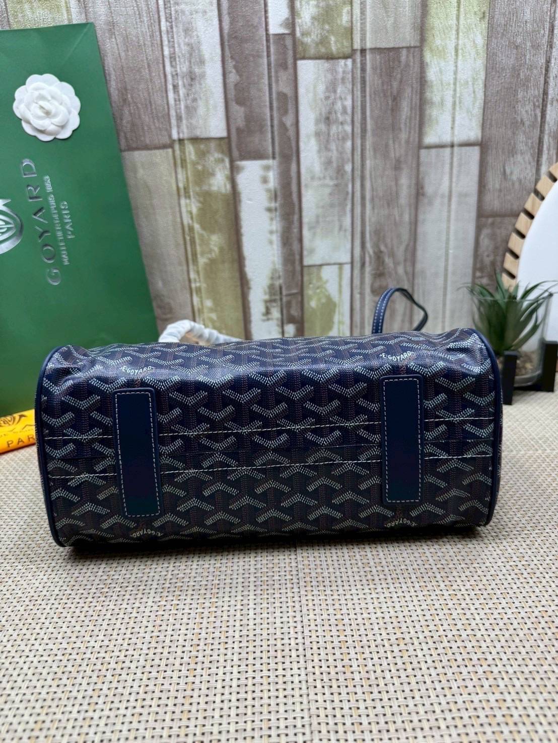 ORI หนังแท้ | GOYARD Rouette Souple Bag 30cm กระเป๋าสะพายแบรนด์หรูสัญชาติฝรั่งเศส สะท้อนถึงความเบา ความยืดหยุ่น คือการแสดงออกถึงแก่นแท้ของโมดูลาร์ของ Maison