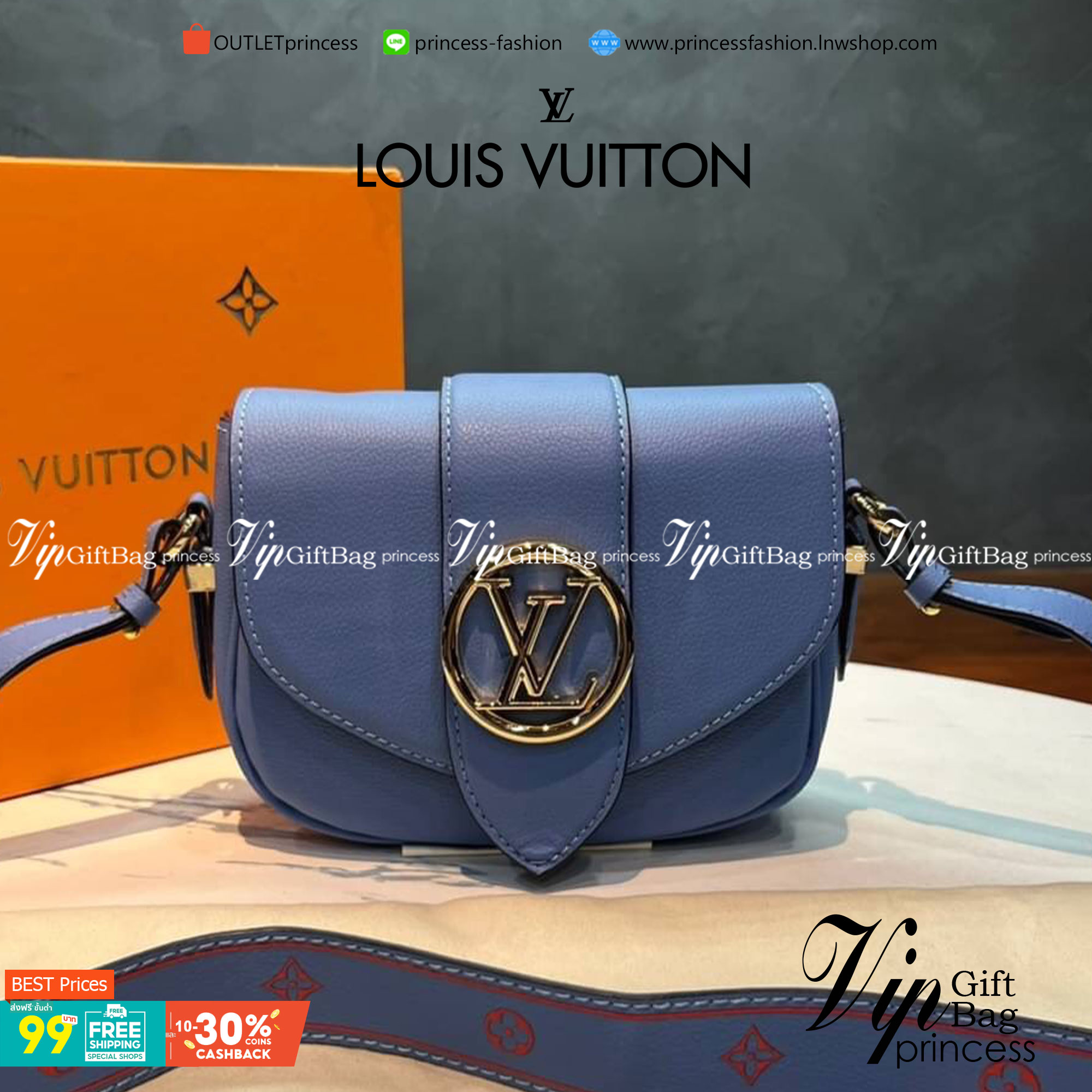 VIP 】หนังแท้ Louis Vuitton Crossbody & Shoulder Bag พร้อมส่งที่ไทย 4 สี