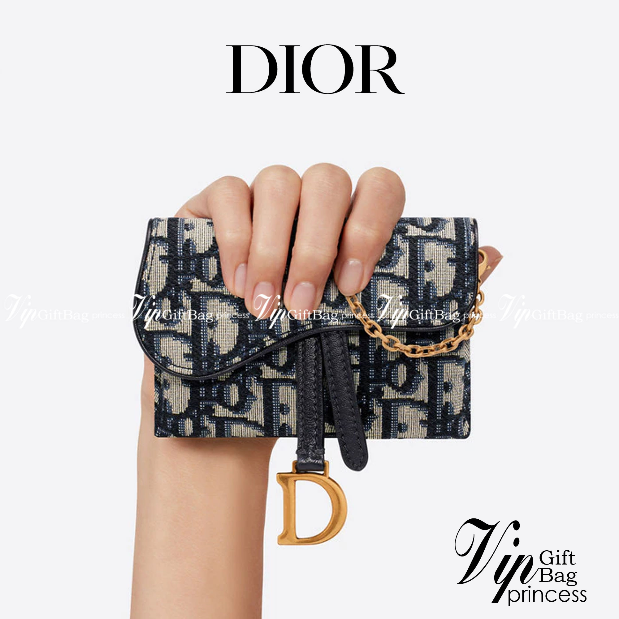 ORI Dior Saddle Nano Pouch / Dior Oblique Jacquard พร้อมส่งที่ไทย ภาพสินค้าถ่ายจากงานขายจริง ใช้งานต่างประเทศได้