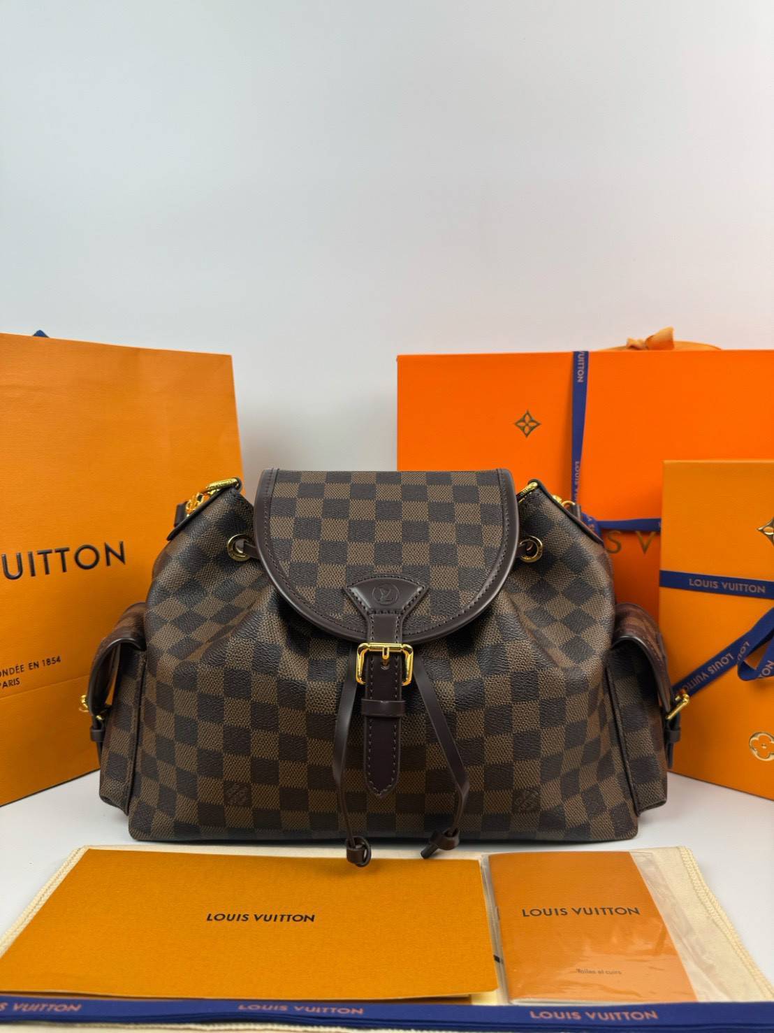 ORI หนังแท้ | LV Odyssee bag Damier Canvas กระเป๋าสะพายดีไซน์ใหม่ คอลเลกชันประจำฤดูกาล Pre-Fall 2025 ออกแบบมาเพื่อเชิดชูมรดกล้ำค่าที่สืบทอดจากรุ่นสู่รุ่น ดีไซน์ทันสมัยใช้งานได้ทุกวัน