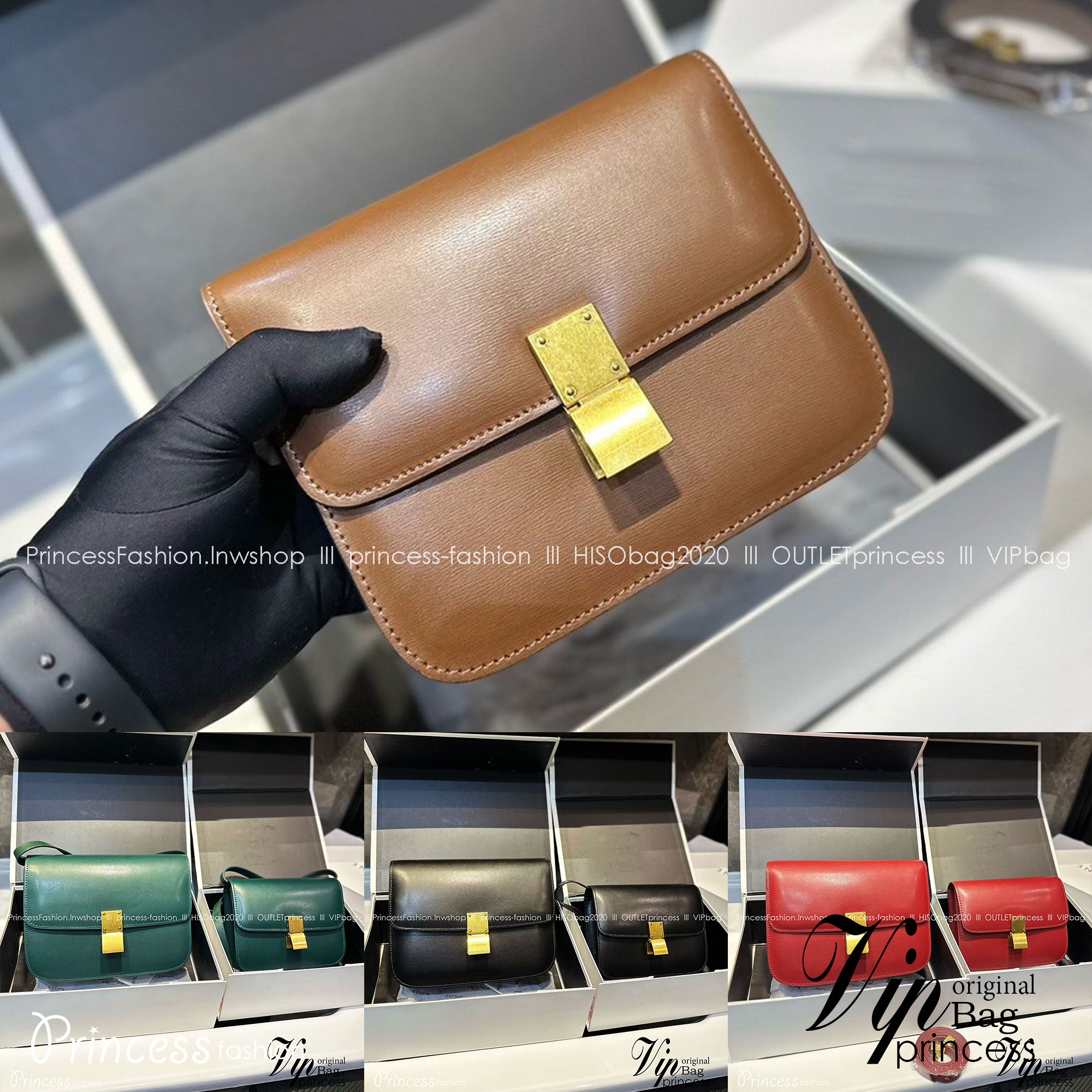 CELINE Classic bag in box calfskin / Celine Bag พร้อมส่ง กระเป๋าแบรนด์หรูที่ควรมีแห่งปี เรียบแต่หรู ต้องยกให้รุ่นนี้เลยค่ะ สวยสะกดทุกสายตา งานหนังเรียบสวยมาก แนะนำค่ะ