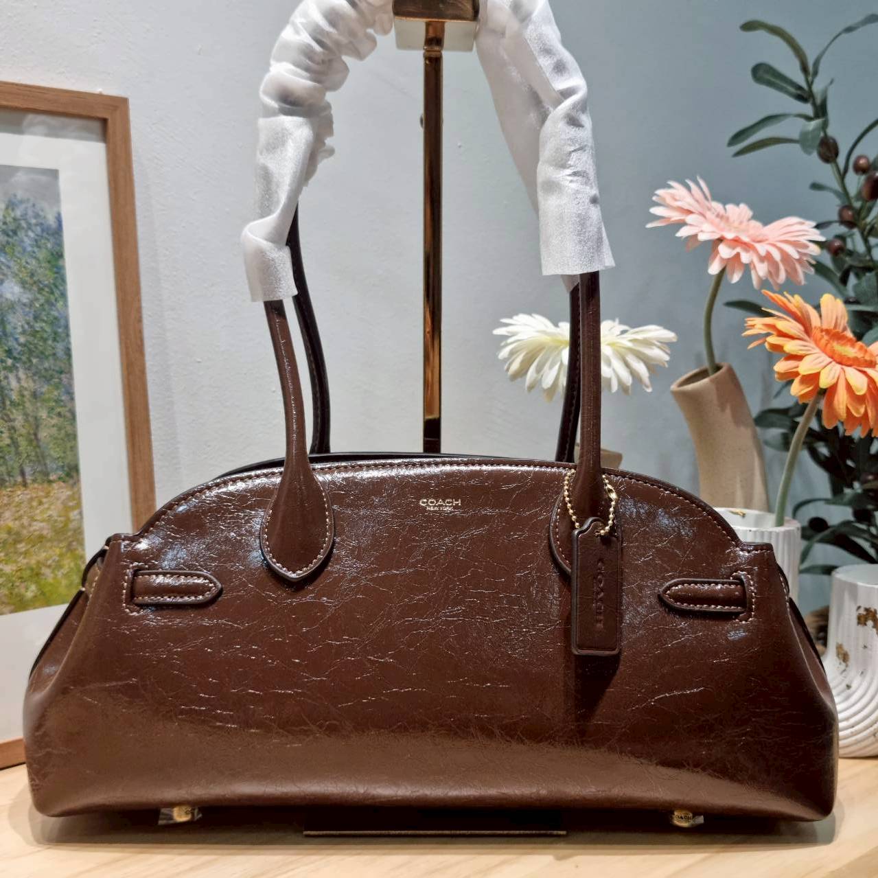 ORI หนังแท้ | Coach Empire carryall bag กระเป๋าสะพายทรงโฮโบ รุ่นใหม่ล่าสุดมาแรงมากๆ จึ้งสุดๆ ดีไซน์เฉี่ยว เก๋ สะพายไปคาเฟ่ ไปเที่ยวถ่ายรูปสวยๆ คือเหมาะสุดๆ