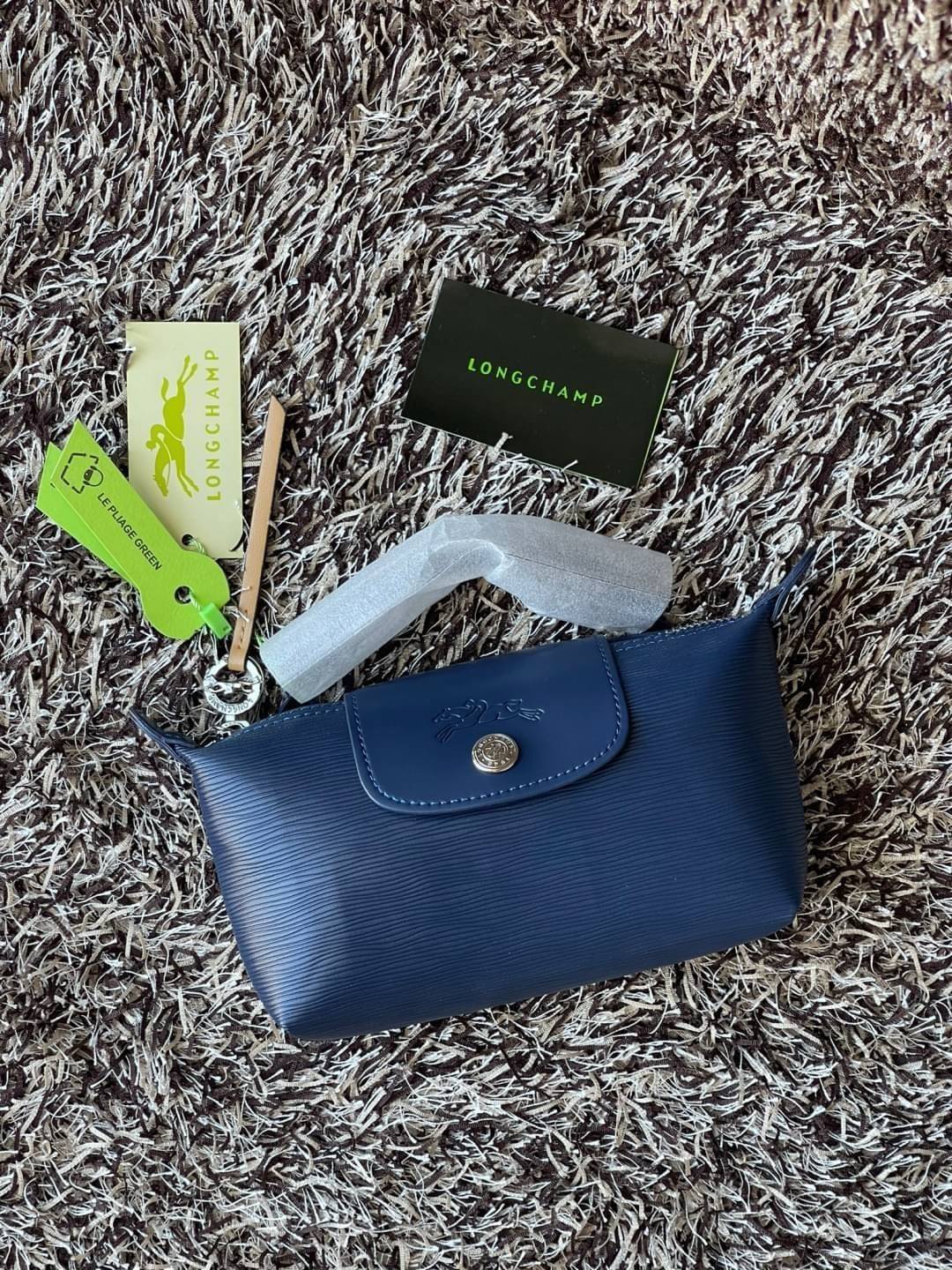 LONGCHAMP LE PLIAGE CITY POUCH WITH HANDLE Taupe - Canvas (ไม่มีสายยาว) กระเป๋าเครื่องสำอางแบบมีซิปพร้อมหูหิ้วใบนี้เหมาะสำหรับการจัดระเบียบกระเป๋าของคุณ