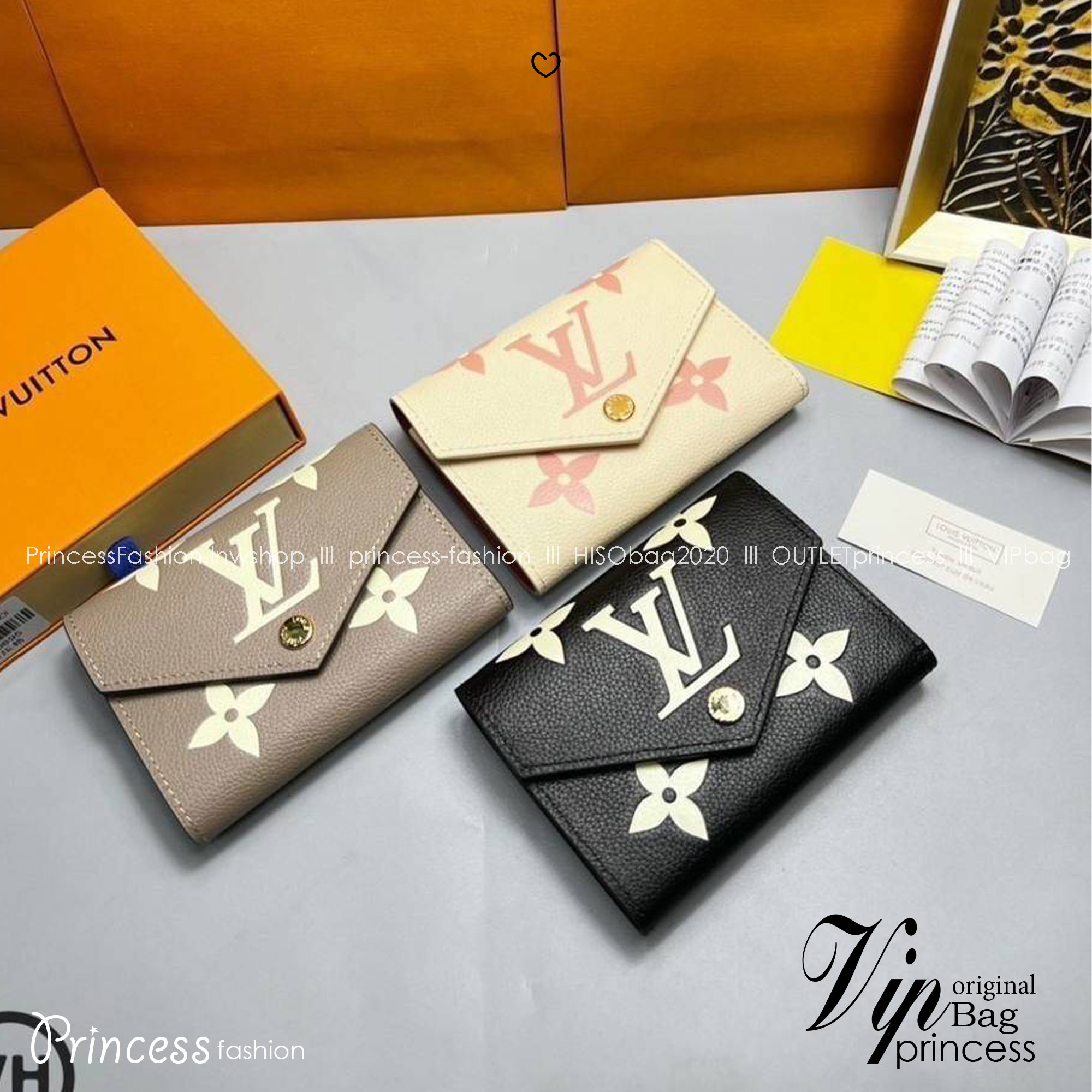ORI หนังแท้ | LV Victorine Monogram Empreinte Wallet / LV Short Wallet กระเป๋าสตางค์ใบเล็กแบบซองจดหมาย กระเป๋าสตางค์ผู้หญิง 🤍 เกรดออริจินอล