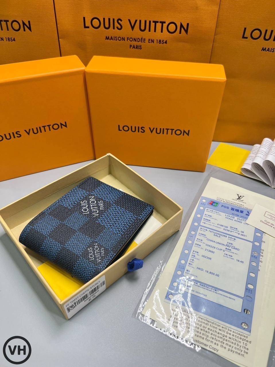 ORI หนังแท้ | LV Multiple Wallet / LV Short Wallet / LV Damier Graphite Wallet กระเป๋าสตางค์ใบสั้น กระเป๋าสตางค์ผู้ชาย