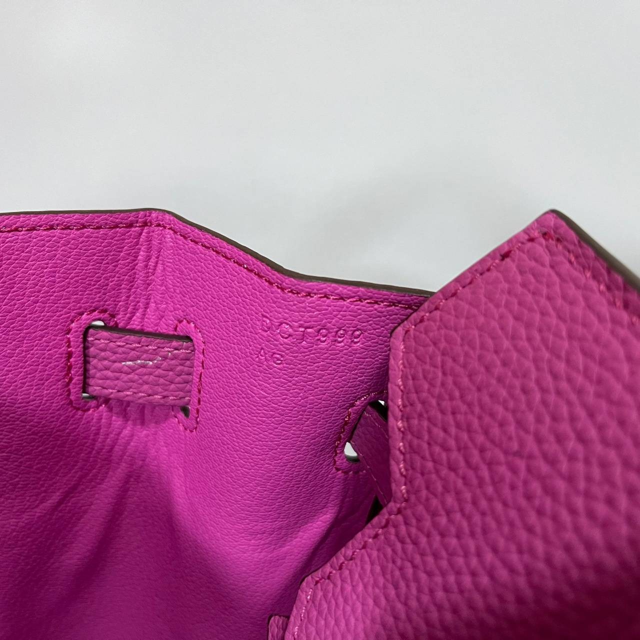 หนังแท้ Hermes BIRKIN 25CM epsom in MAUVSSYLESTE COLOR FULL HANDMADE GOLD HARDWARE เกรดออริจินอล ภาพสินค้าถ่ายจากงานขายจริง