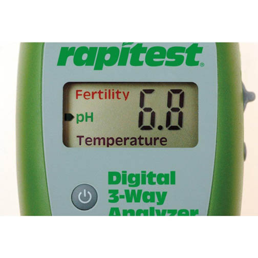 เครื่องวัดดิน 3in1 ระบบดิจิตอล ใช้วัดปุ๋ย NPK โดยรวมในดิน, วัด pH ดิน, อุณหภูมิดิน Rapitest 1835