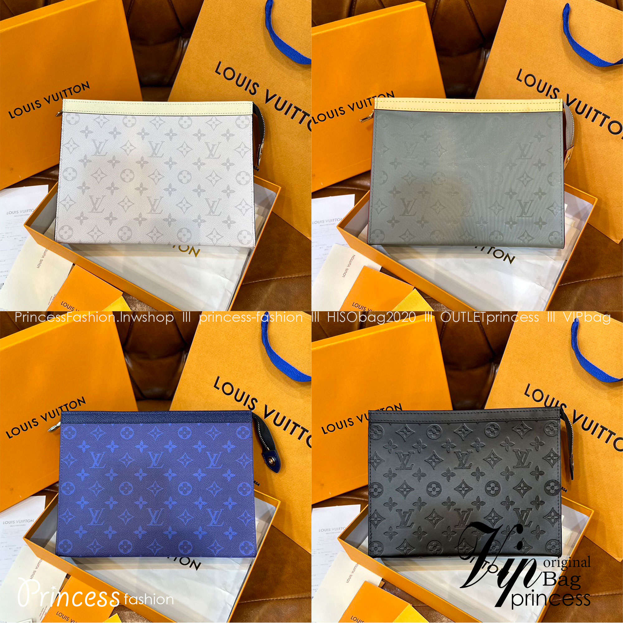 พร้อมส่ง LV Pochette Voyage MM / LV Clutch กระเป๋าถือทรงคลัช ทรงพอช เกรดออริ สลับแท้ 1:1 ใช้ต่างประเทศได้ ใช้ได้ทั้งชายหญิง