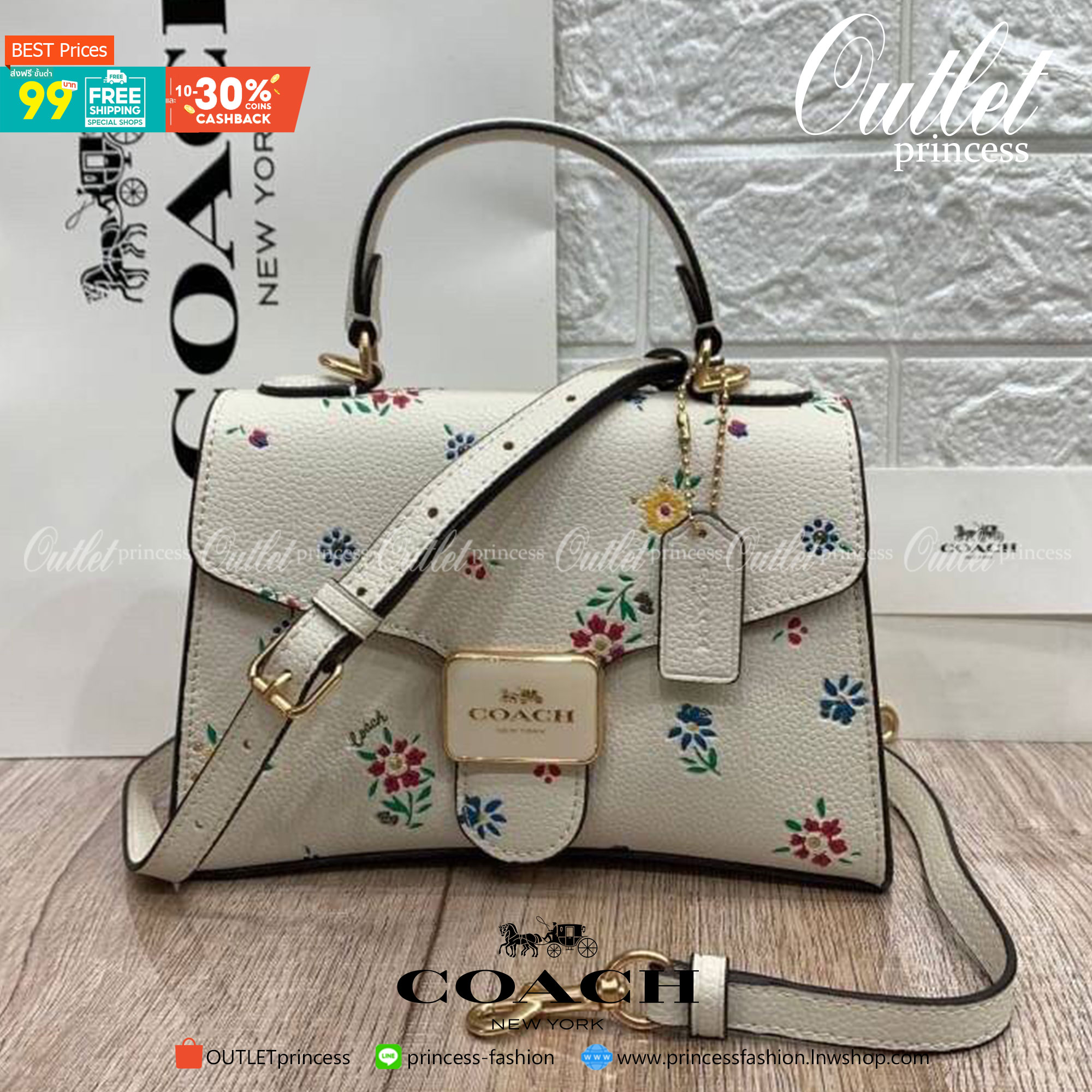 สวยหรู ดูไฮ มากๆคะ💐 COACH PEPPER TOP HANDLE SHOULDER BAG ((C4092//C1325//C1323)) พร้อมส่งที่ไทย รุ่นแนะนำค่ะ! กระเป๋าหิ้วหรือสะพายไหล่ได้ หนังแท้สวยงาม ทรงหรูมากค่ะ เปิดปิดแบบกระดุมแม่เหล็กมีอะไหล่โลโก้แบรนด์เด่นด้านหน้า ภายในสามารถใส่กระเป๋าเงินใ