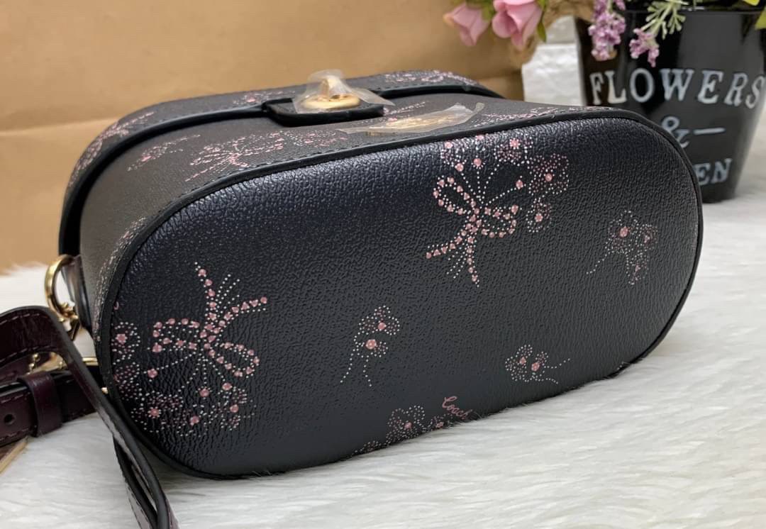COACH KAY CROSSBODY WITH RIBBON BOUQUET PRINT ((76713))