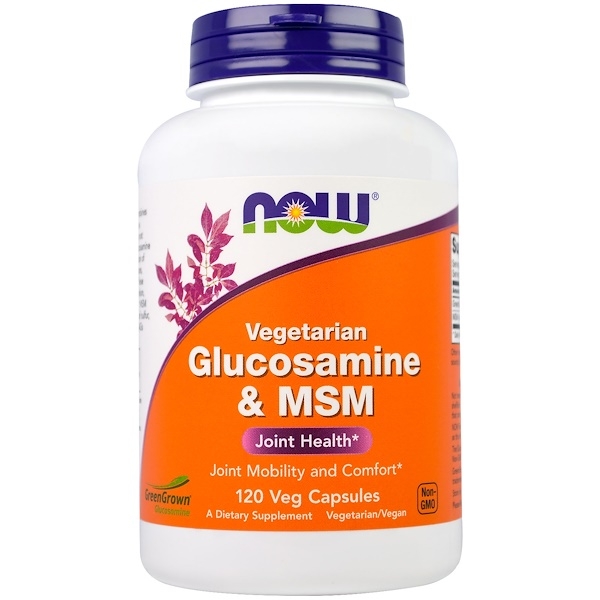 (Pre-order) Now Foods Glucosamine & MSM Vegetarian 120 Veg Capsules