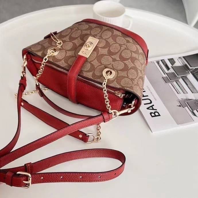 COACH Lane Bucket Bag In Signature Canvas C8597 C8399 พร้อมส่งที่ไทย