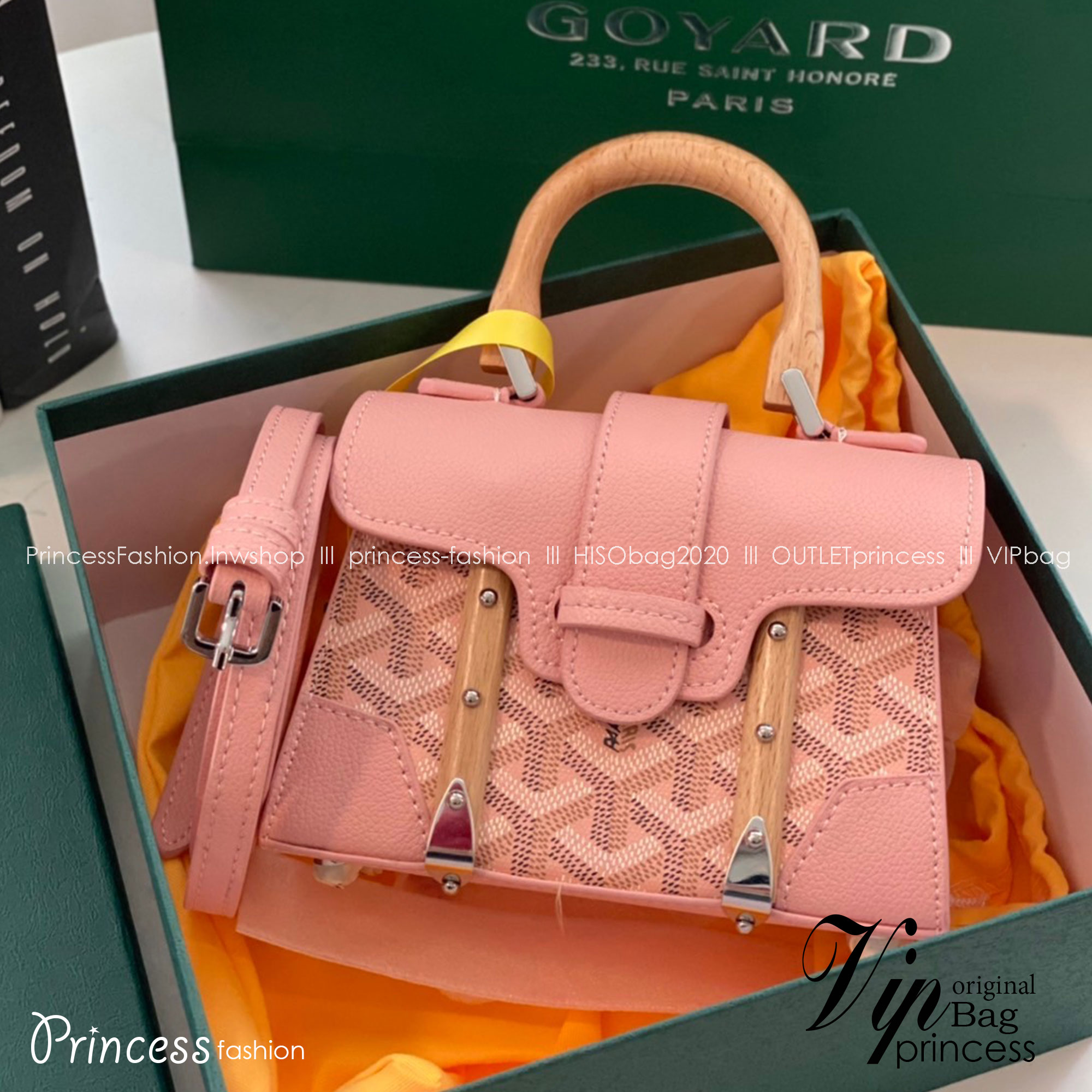 GOYARD SAIGON SIZE MINI 15cm เกรดท็อปออริเทียบแท้ ใช้สลับแท้ได้ ใช้งานต่างประเทศได้ Box set
