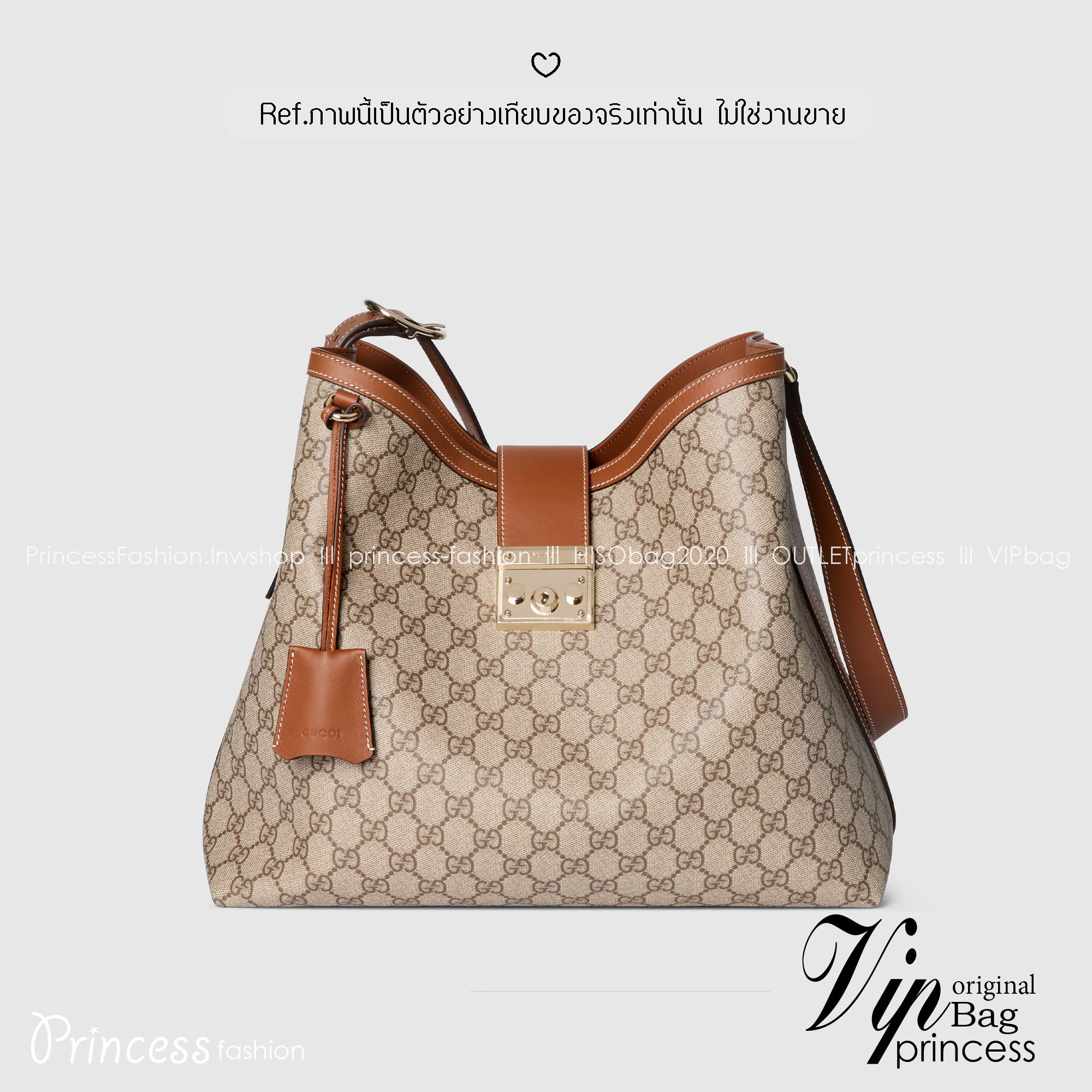 Gucci Padlock large shoulder bag กระเป๋าสะพายใบใหญ่ ในคอลเลกชั่น Pre-Fall 2025 แพดล็อกนำเสนอรูปทรงร่วมสมัยที่สามารถใช้งานได้หลากหลายสไตล์ สวยผู้ดีรูปทรงใช้งานง่าย วัสดุหนังแคนวาส