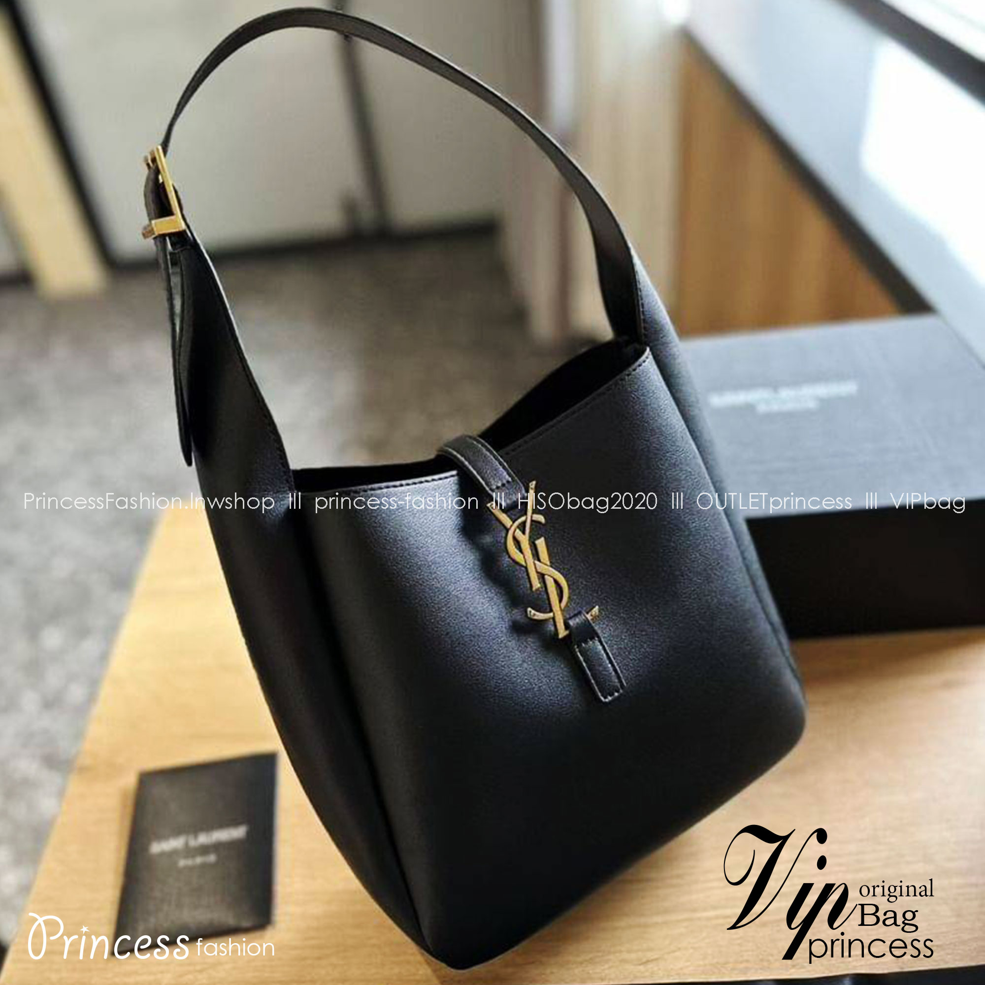 YSL HOBO BAG / YSL LE 5 À 7 SOFT IN SMOOTH LEATHER กระเป๋าสะพายทรงโฮโบ สวยฟาด ดาเมจคือร้อนฉ่าสุดๆ! ดีไซน์สุดคลาสสิค ควรมีที่สุดค่า