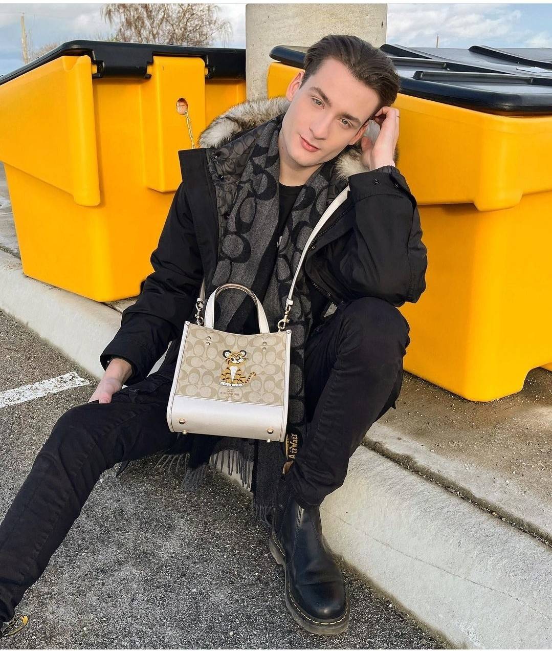 COACH C7001 DEMPSEY TOTE 22 IN SIGNATURE CANVAS WITH TIGER 🐯🐯 คอลเลคชั่นฉลองปีเสือต้องมาจ้า กับรุ่นคลาสสิค กระเป๋าทรงโท้ท ขนาดน่ารักน่าใช้มากๆ ดีไซน์น้องเสือจิ้มลิ้มดึงดูดสายตามากๆ ฟังก์ชั่นการใช้งานสะดวก มีทั้งสายคล้องในตัว และสายครอสบอดี