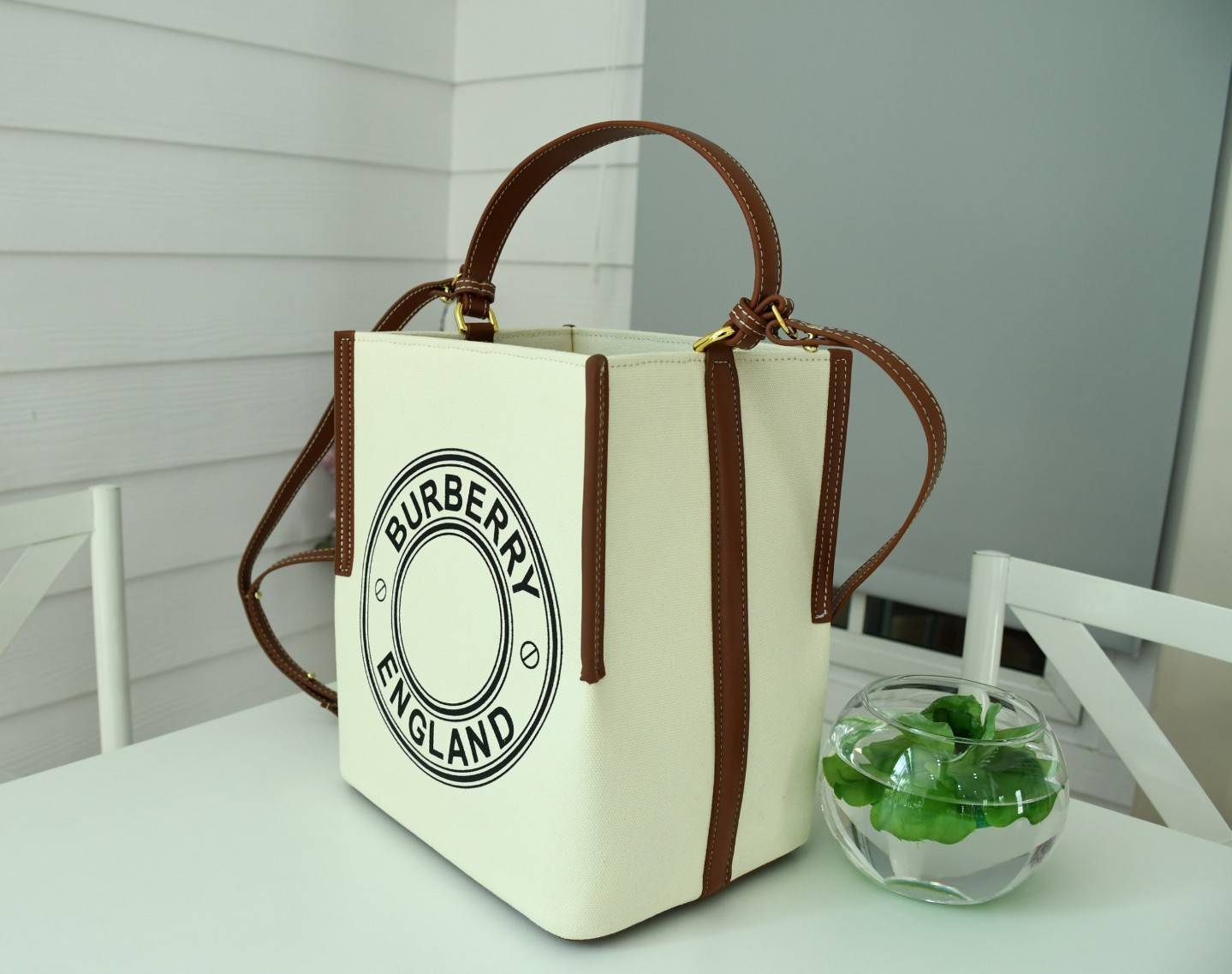 Burberry canvas Bucket Bag Vip Gift with Purchase