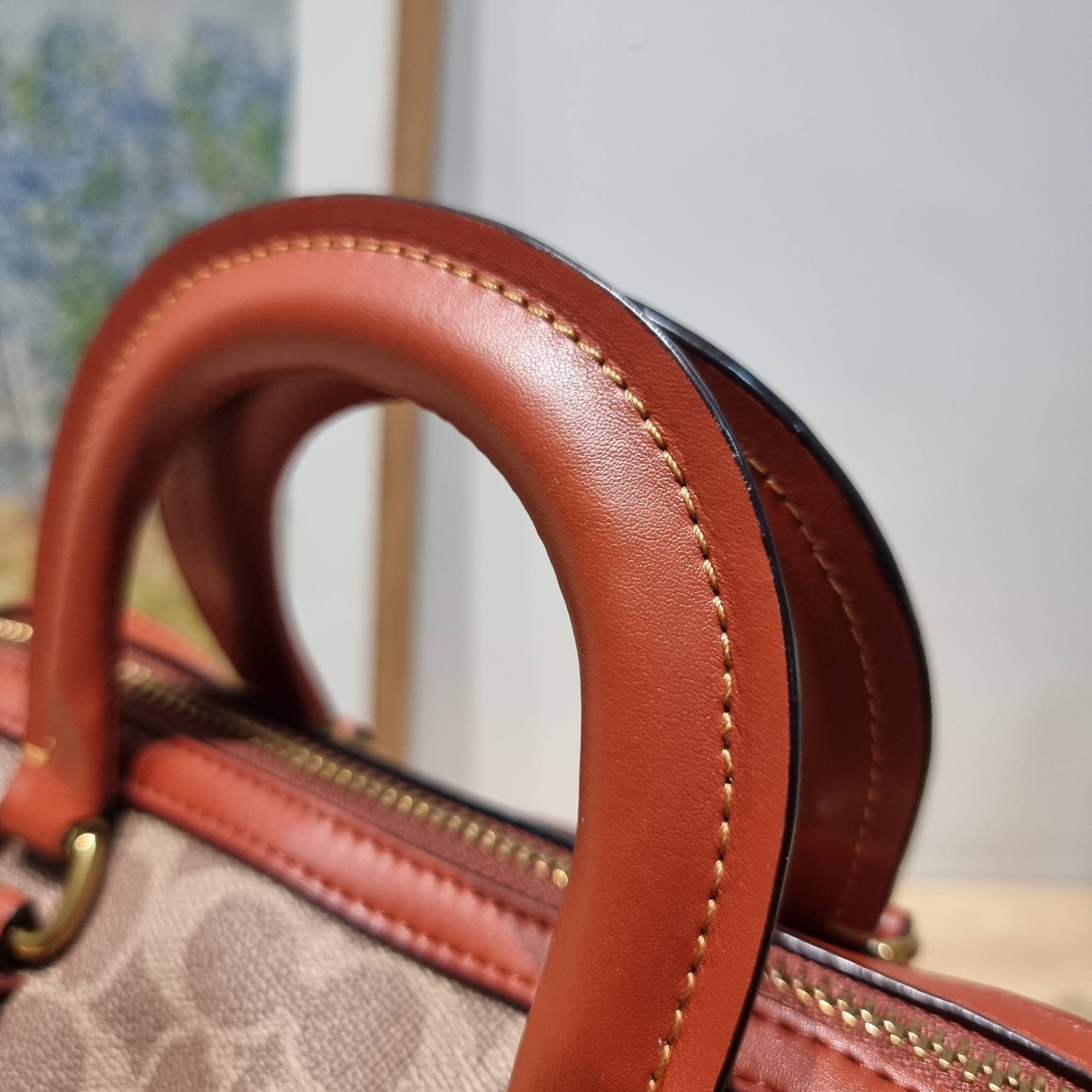 COACH RUBY SATCHEL 25 IN SIGNATURE CANVAS CP239 พร้อมส่ง กระเป๋าทรงหมอนดีไซน์ใหม่ ใบใหญ่ เพิ่มดีเทลความหรูมากมาย