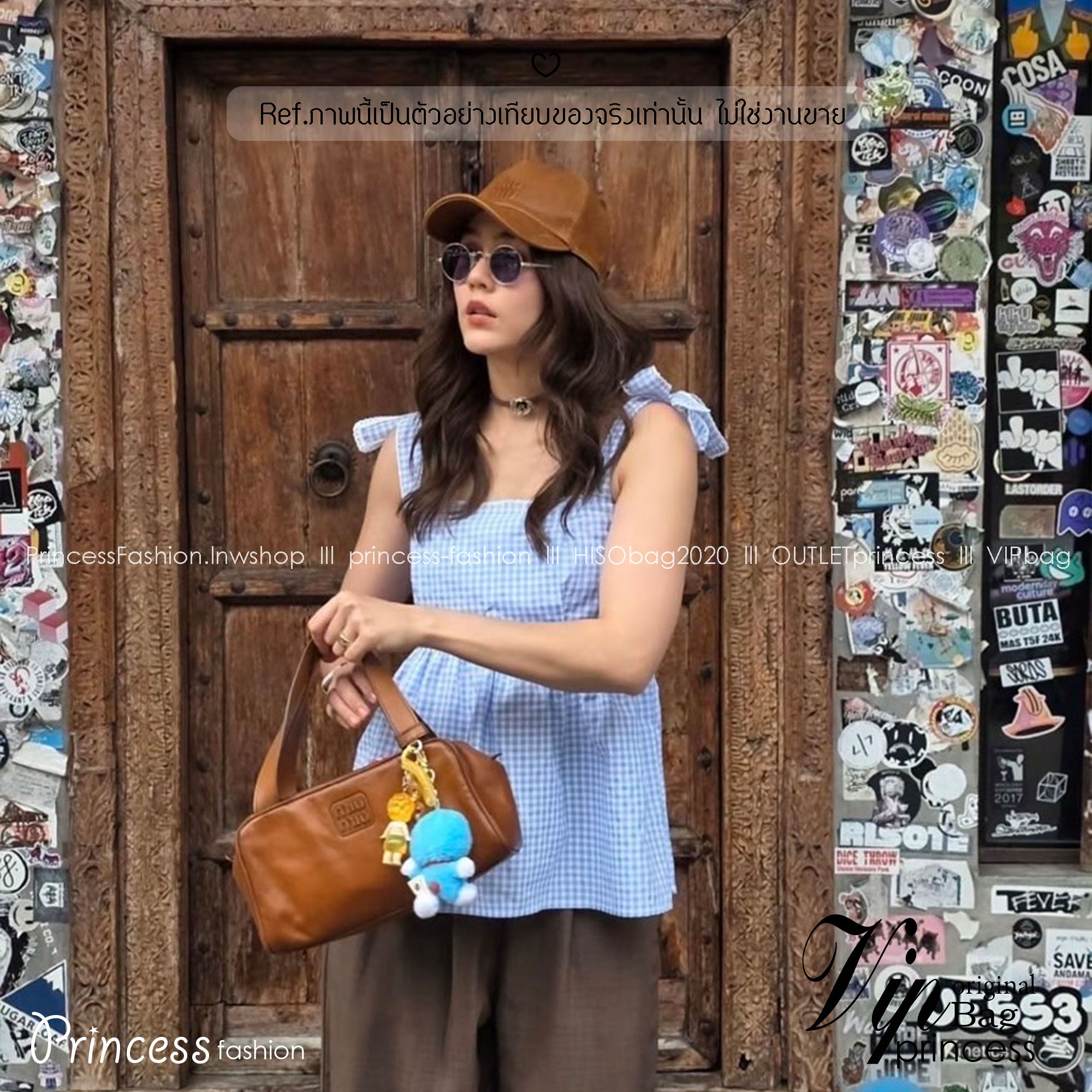 ORI หนังแท้ | Miu Miu Leather top-handle bag กระเป๋าสะพายทรง keepall เรียบแต่ฟาด หรูหราทุกองศา ใครเห็นก็ต้องเหลียว