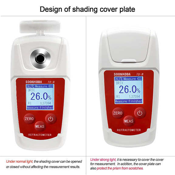 เครื่องวัดความหวานน้ำเชื่อม น้ำผึ้ง น้ำผลไม้เข้มข้น แยมผลไม้ ซอส ทุเรียน ผลไม้ เครื่องดื่ม ระบบดิจิตอล ช่วงวัด 0-93% Brix