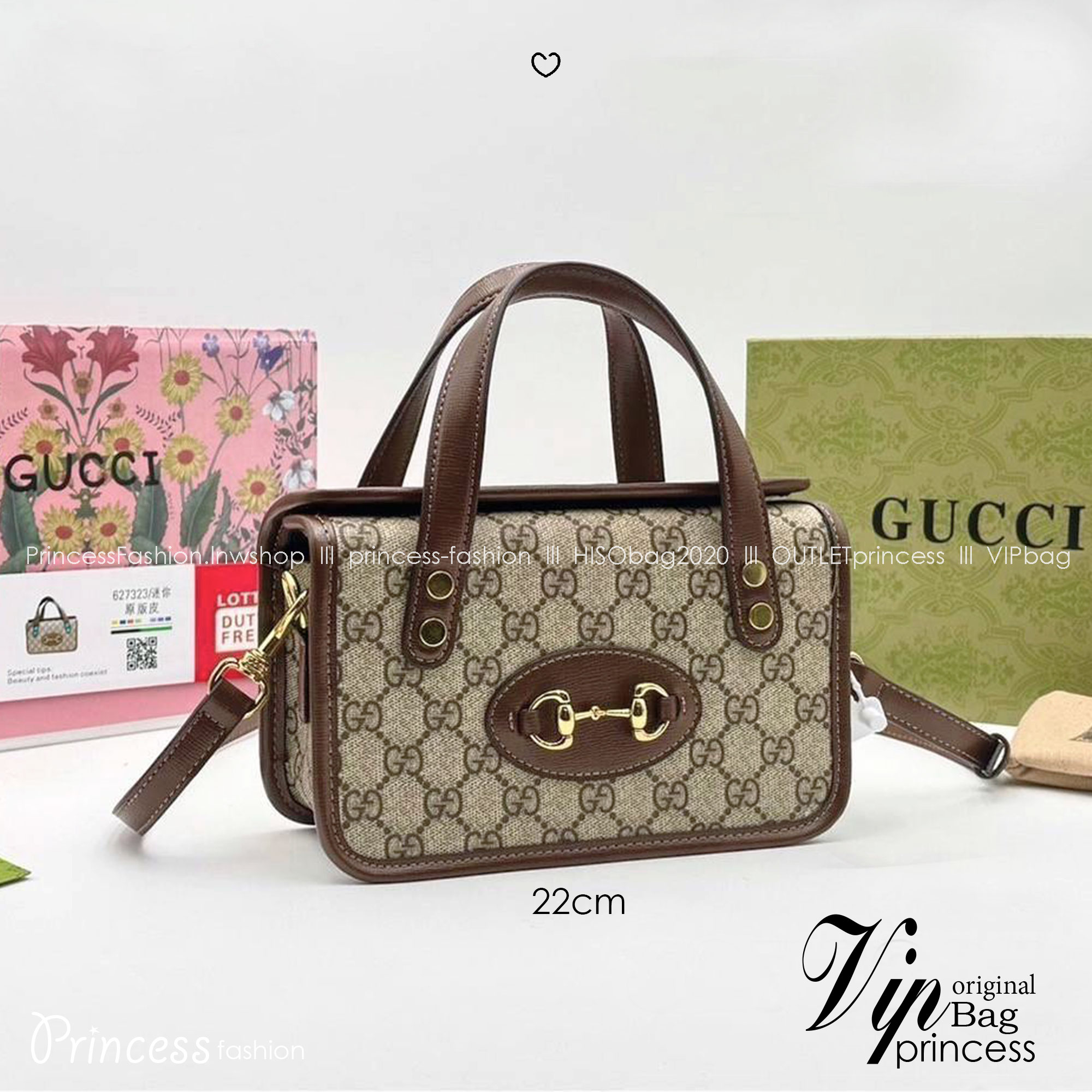 GUCCI Horsebit 1955 Top Handle Bag กระเป๋าสะพายรุ่นลิมิเต็ต ทรงกล่องสวยอยู่ทรง ดีไซน์เป็นเอกลักษณ์ ใช้งานง่าย