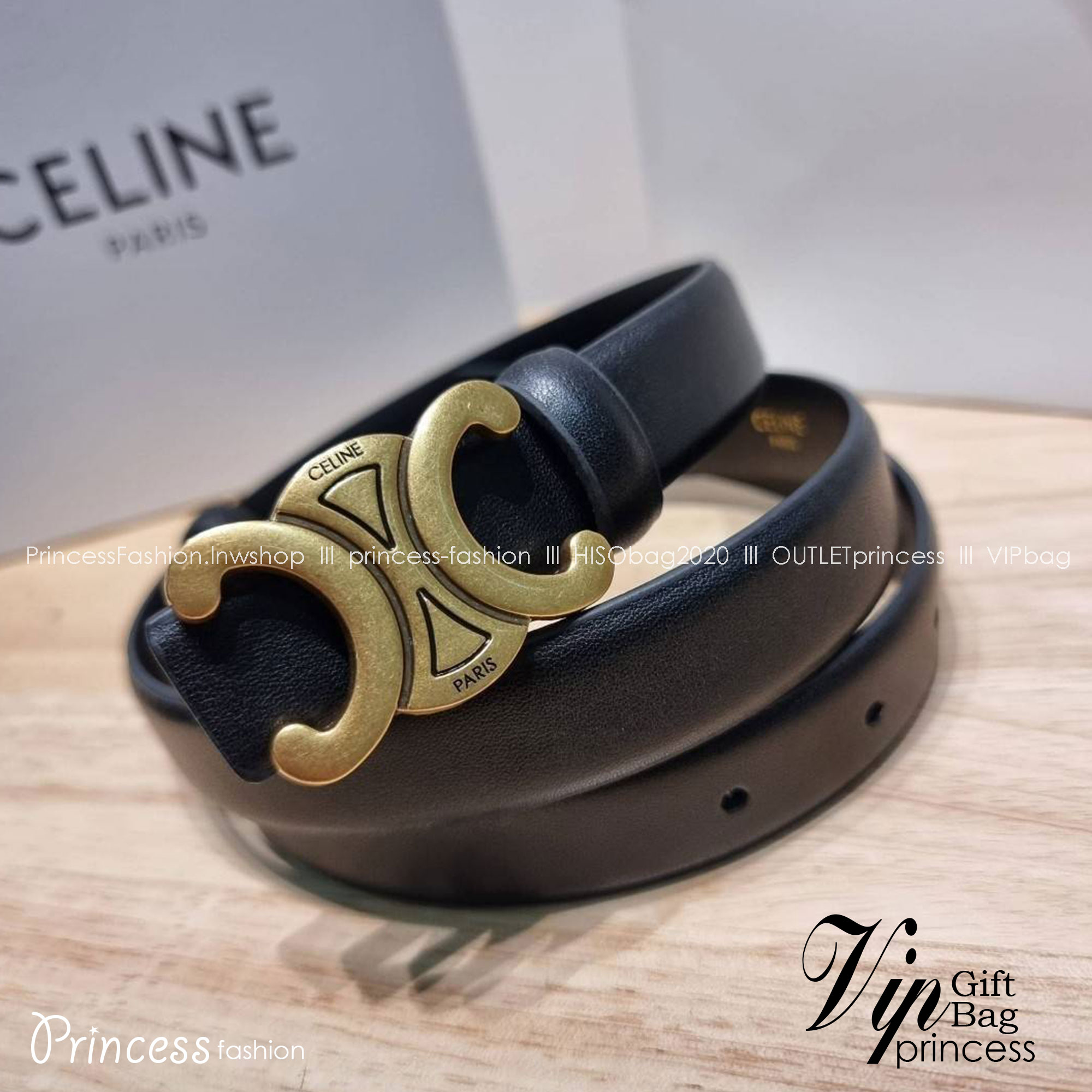 Celine belt with gift box set เข็มขัดซีลีนสุดคลาสสิค วินเทจ เรียบง่าย ผู้ดี เป็นซิกเนเจอร์ ด้วยดีไซน์อะไหล่สีทองวินเทจ ทำให้ใช้งานเป็น everyday use ได้เลย วัสดุหนังอย่างดี