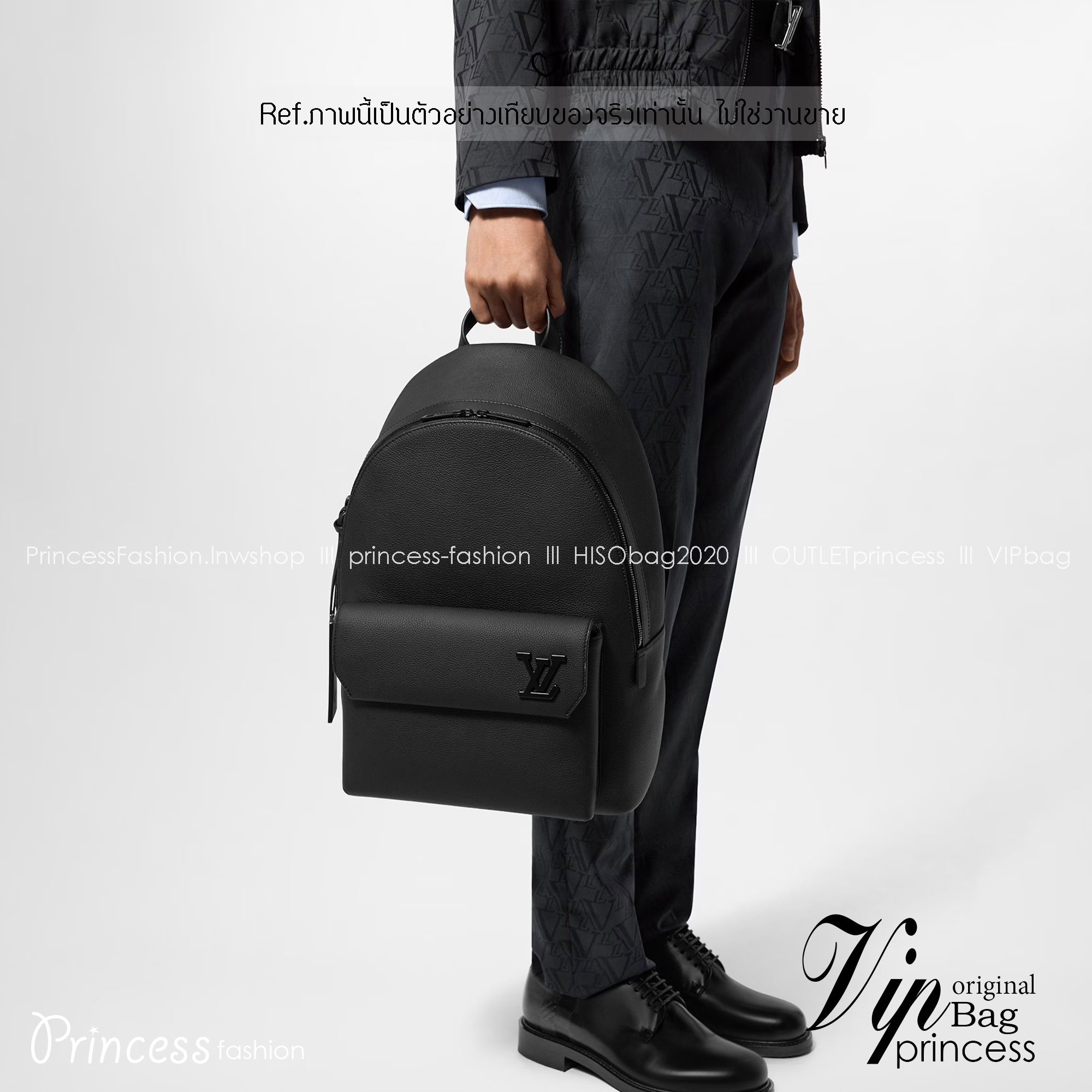 LV Takeoff Backpack กระเป๋าเป้สะพายหลัง สีดำเต็มใบหรูหราแบบเรียบง่าย ตกแต่งด้วยตัวอักษร “LV” โลหะสีดำด้าน ช่องหลักที่กว้างขวาง เหมาะสำหรับการเดินทางในวันหยุดสุดสัปดาห์หรือวันพักผ่อนสบายๆ 🤍 เกรดท็อปออริจินอล 1:1 เกรดดีสุด