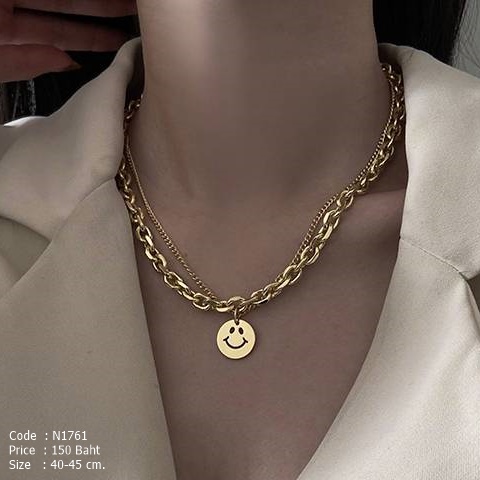 สร้อยคอโซ่ทอง จี้ smiley