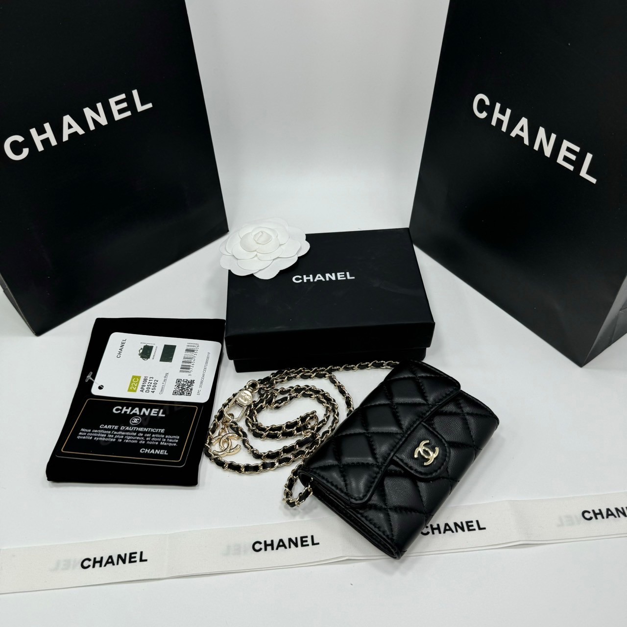 CHANEL mini wallet on chain crossbody กระเป๋าสตางค์พร้อมสายสะพายไซส์มินิ เกรดออริ 1:1 ใช้งานต่างประเทศได้ ภาพถ่ายจากงานขายจริง