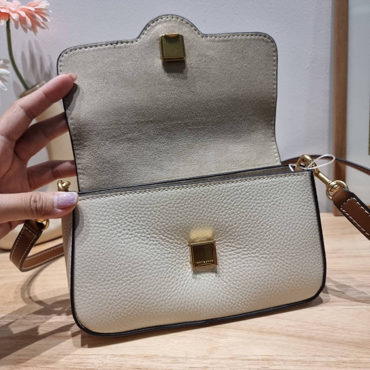 MINI พร้อมส่ง 2 สี TORY BURCH FELIX MINI CROSSBODY BAG กระเป๋าสะพาย เกรดท็อปออริ เกรดดีสุด สลับแท้ 1:1