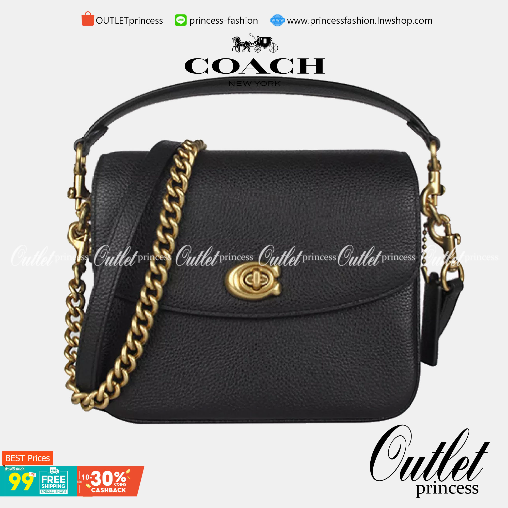 3สาย Coach 89089 Cassie Crossbody 19 In Signature Canvas เรียบหรู ดูดี ต้องไอเท็มนี้เลยจ้า กระเป๋าถือ/สะพายข้าง สุดพิเศษ!! มีสายมาให้ถึง 3 แบบ!! สลับใช้แมทช์ตามสไตล์ได้เลย วัสดุหนังแคนวาสสลับหนังเรียบ เปิด-ปิดด้วยตัวบิดล็อค ภายในแบ่งสัดส่วนอย่างดี ใส่ของไ