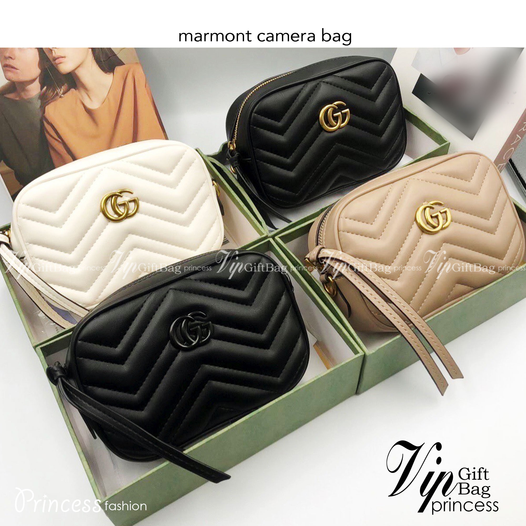 GUCCI MARMONT CAMERA BAG / GG Marmont small matelassé shoulder bag กระเป๋าสะพายรุ่นคลาสสิก ใช้ได้ทั้งชายหญิง งานเกรดหนังสวย ใช้งานง่าย ขนาดกำลังน่ารัก มาพร้อมสายยาว เป็นรุ่นที่น่าใช้อีกรุ่นค่า ขนาดกำลังดี อะไหล่สั่งผลิตเฉพาะรุ่น ภาพถ่ายจากสินค้าจริง