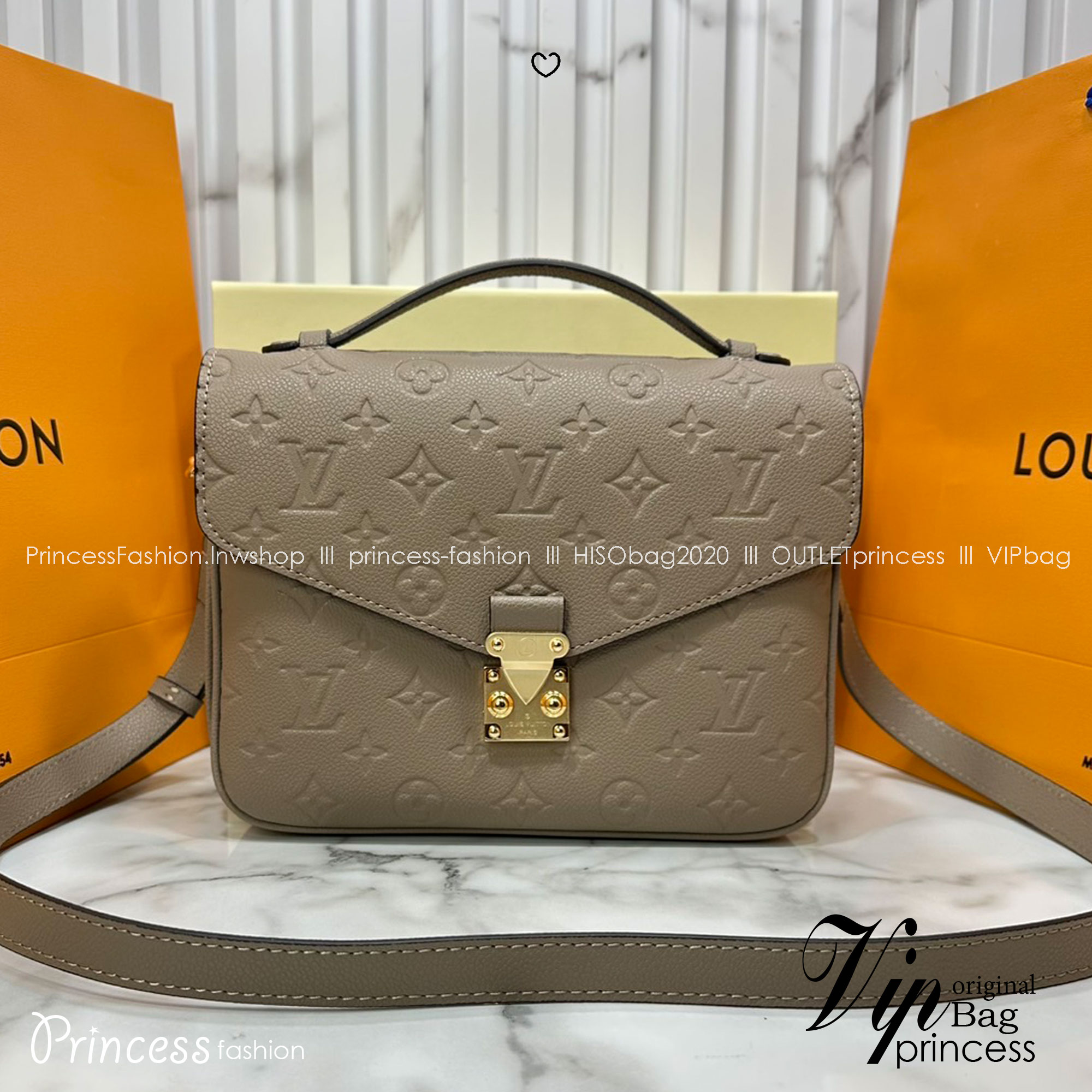 ORI หนังแท้ | LV Pochette Metis Monogram Empreinte leather กระเป๋าสะพาย อีกหนึ่งผลงานเด่นประจำฤดูกาล Spring 2021