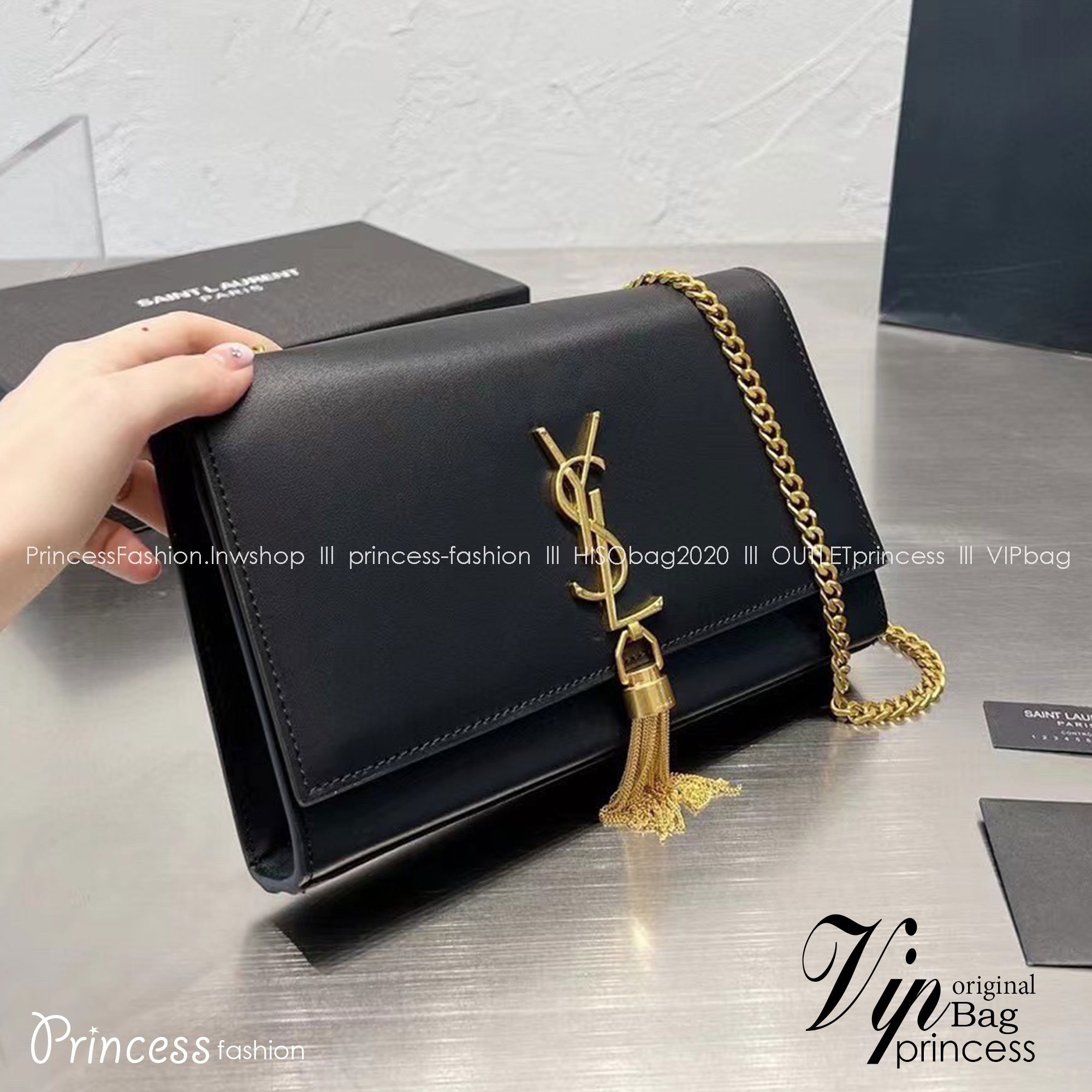 YSL Kate Tassel Shoulder Bag / YSL BAG พร้อมส่ง 6 สี กระเป๋าสะพายแบรนด์หรู รุ่นฮิตลอดกาล งานสวยดูดีมีระดับ ปั้มทุกจุด งานหนังเรียบสวยมากๆ