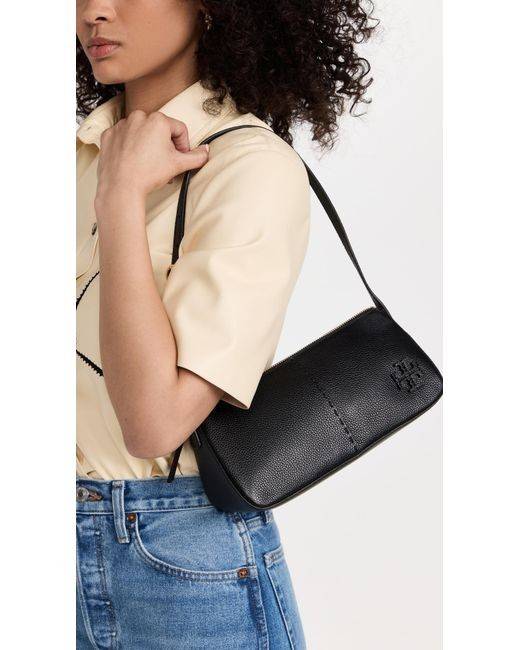 TORY BURCH MCGRAW WEDGE กระเป๋าสะพายไหล่ ทรงสวยไม่ซ้ำ ไม่เกร่อ!! สะดวกใช้งาน ดีไซน์เรียบแต่แฝงความหรู และคลาสสิคในตัว วัสดุหนังลูกวัว สัมผัสดี สวยคม เปิด-ปิดด้วยซิป ภายในเป็นช่องโล่ง มีช่องย่อยเก็บบัตร มาพร้อมสายสะพายในตัว ปรับได้อีกเล็กน้อย ไอเท็มนี้เหมา