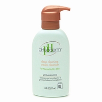 (Pre-order) Phisoderm Deep Cleaning Cream Cleanser, Normal to Dry Skin 6 oz (177 ml)