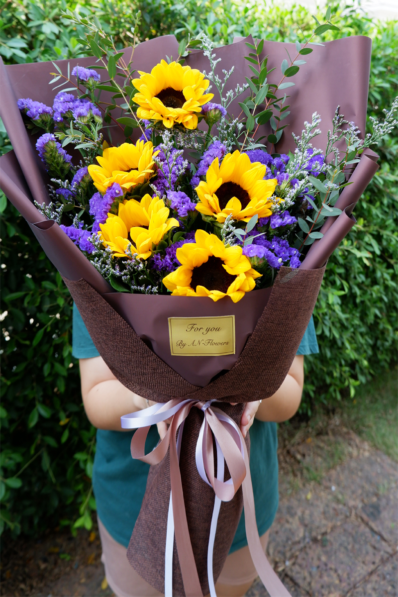 ช่อดอกไม้ ช่อทานตะวันสแตติส