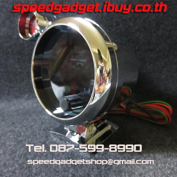 เกจ์วัดรอบ 3 นิ้วครึ่ง เบนซิน หน้ามืด ตัวใหญ่