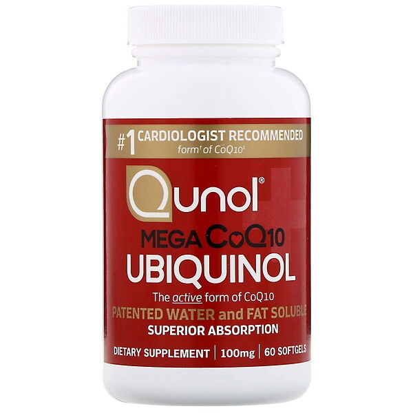 (Pre-order) Qunol Mega CoQ10 Ubiquinol 100 mg 60 Softgels
