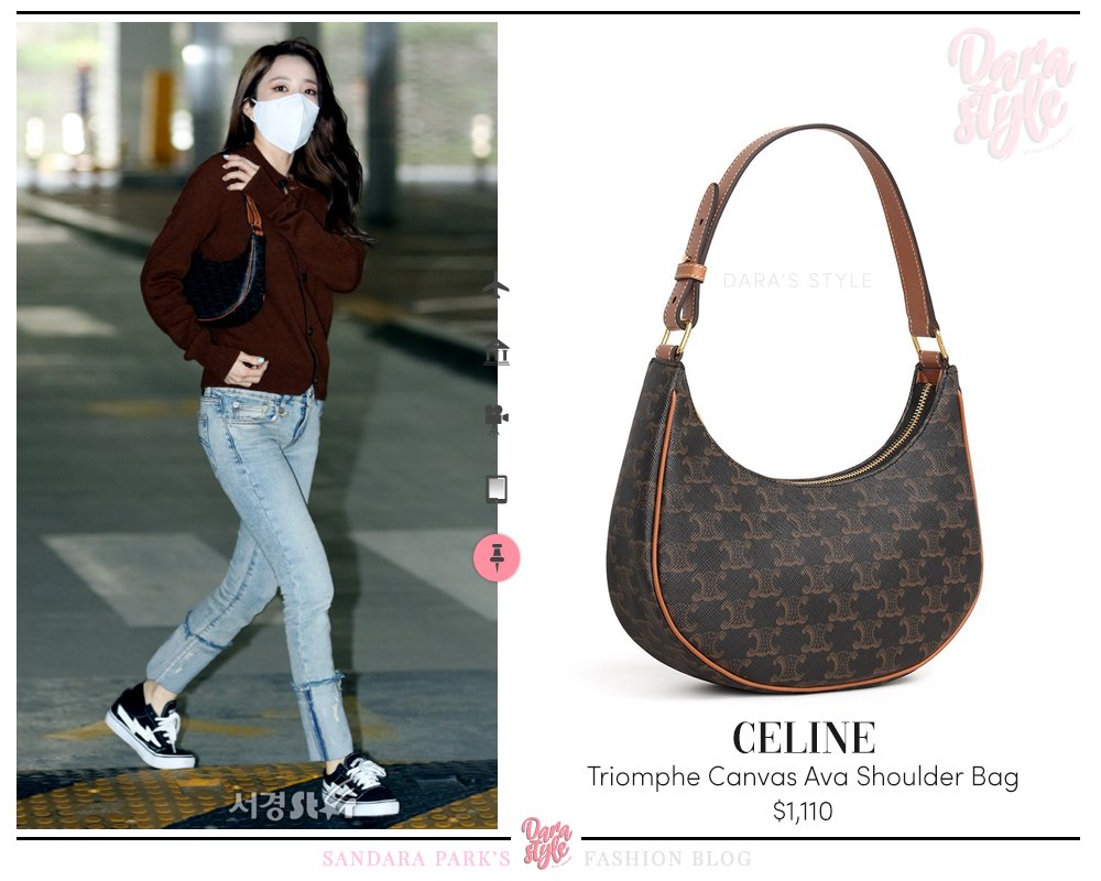 CELINE SHOULDER BAG VIP GIFT WITH PURCHASE (GWP) AVA BAG IN SMOOTH CALFSKIN พรีเมี่ยมกิ๊ฟ Limited Edition จาก CELINE HAUTE PARFUME DUTYFREE COUNTER วัสดุหนังสังเคราะห์เรียบสวย ดีไซน์สวยหรูฮิตสุดในเกาหลี! หนังสวยอยู่ทรงกันน้ำ เปิดปิดด้วยซิปแบรนด์ ภายในโล่ง