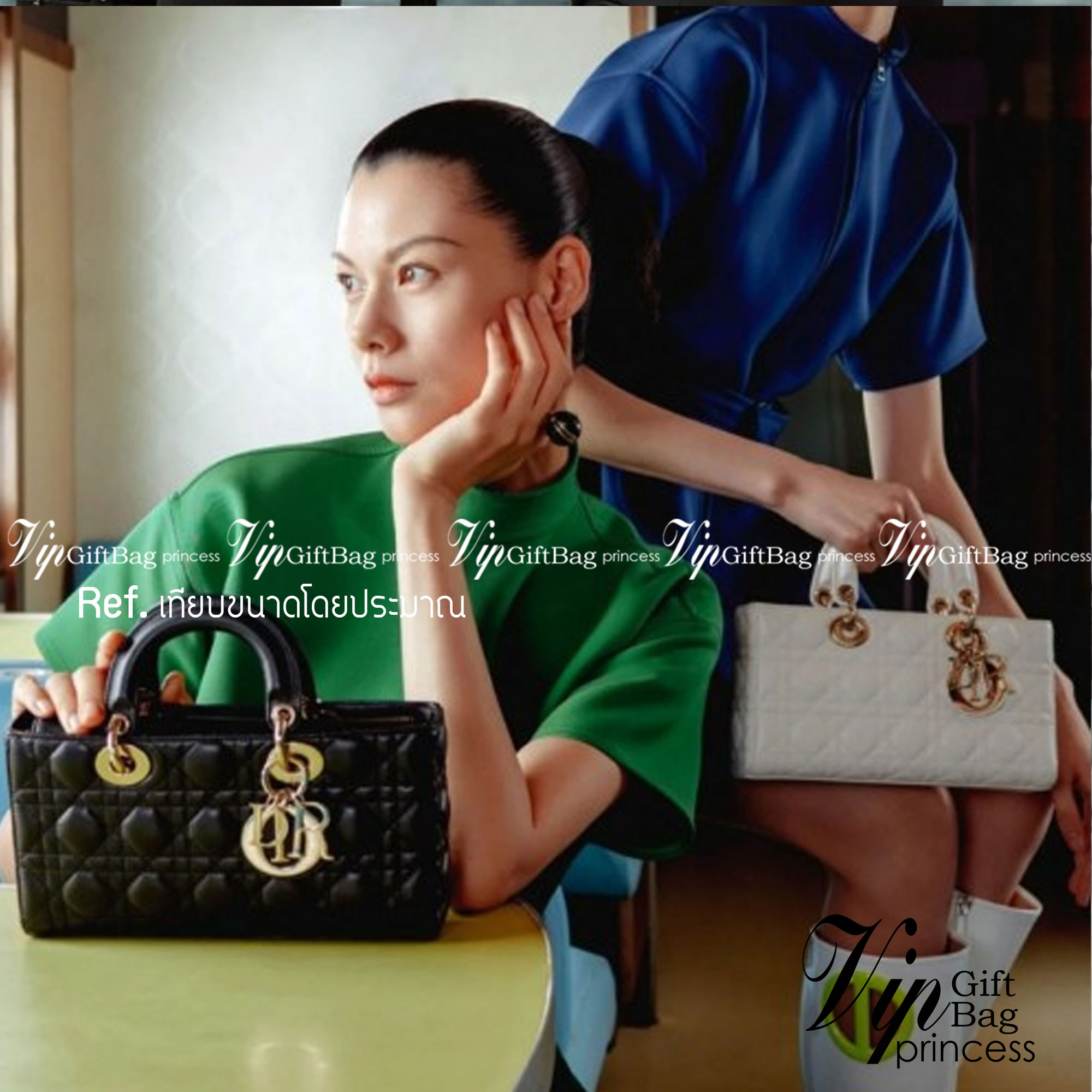 DIOR Lady D-Joy Bag Cannage Lambskin กระเป๋าสุดไอคอนิก รุ่นอมตะที่ตราตรึงในความทรงจำผู้คนทั่วโลก ถือแล้วดูหรู ดูแพง เป็นรุ่นที่ควรมี มีสายสะพายโซ่แบบถอดได้ ภาพสินค้าถ่ายจากงานขายจริง ใช้งานต่างประเทศได้