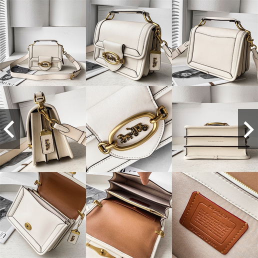 COACH C8452 C8450 C8449 C8451 Hero Shoulder Bag In Signature Canvas Women Crossbody Sling Handbag พร้อมส่งที่ไทย ดีไซน์ใหม่ล่าสุด ที่มาพร้อมความหรูยกระดับ กระเป๋าถือ/สะพายข้าง ออกแบบทรงสวย คลาสสิค ขนาดกำลังพอดี ไม่ว่าจะถือ หรือสะพายสายครอส ก็ดูดีแบบไม่ต้อ