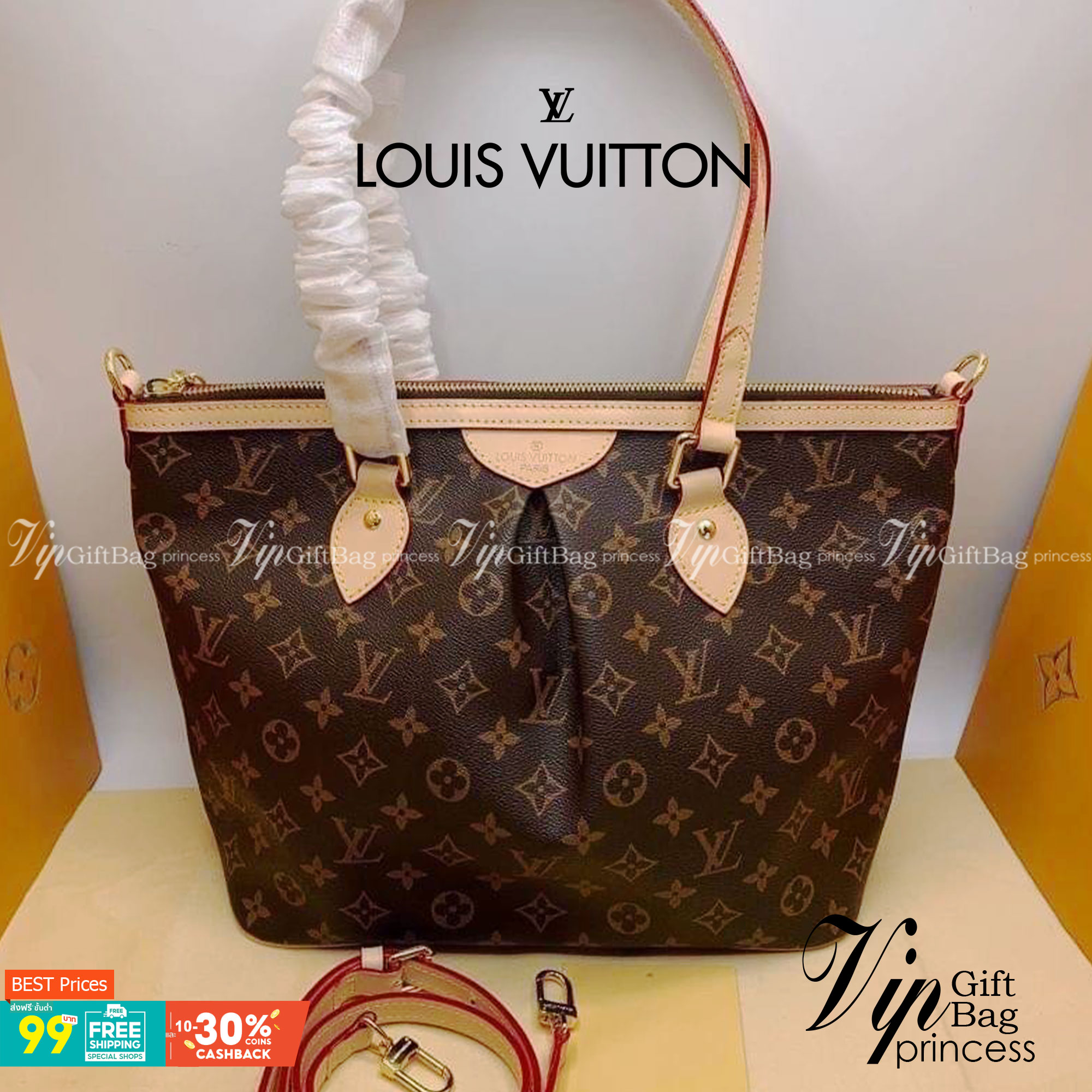 หนังแท้ LOUIS VUITTON Monogram Palermo PM พร้อมส่งที่ไทย ภาพสินค้าถ่ายจากงานขายจริง