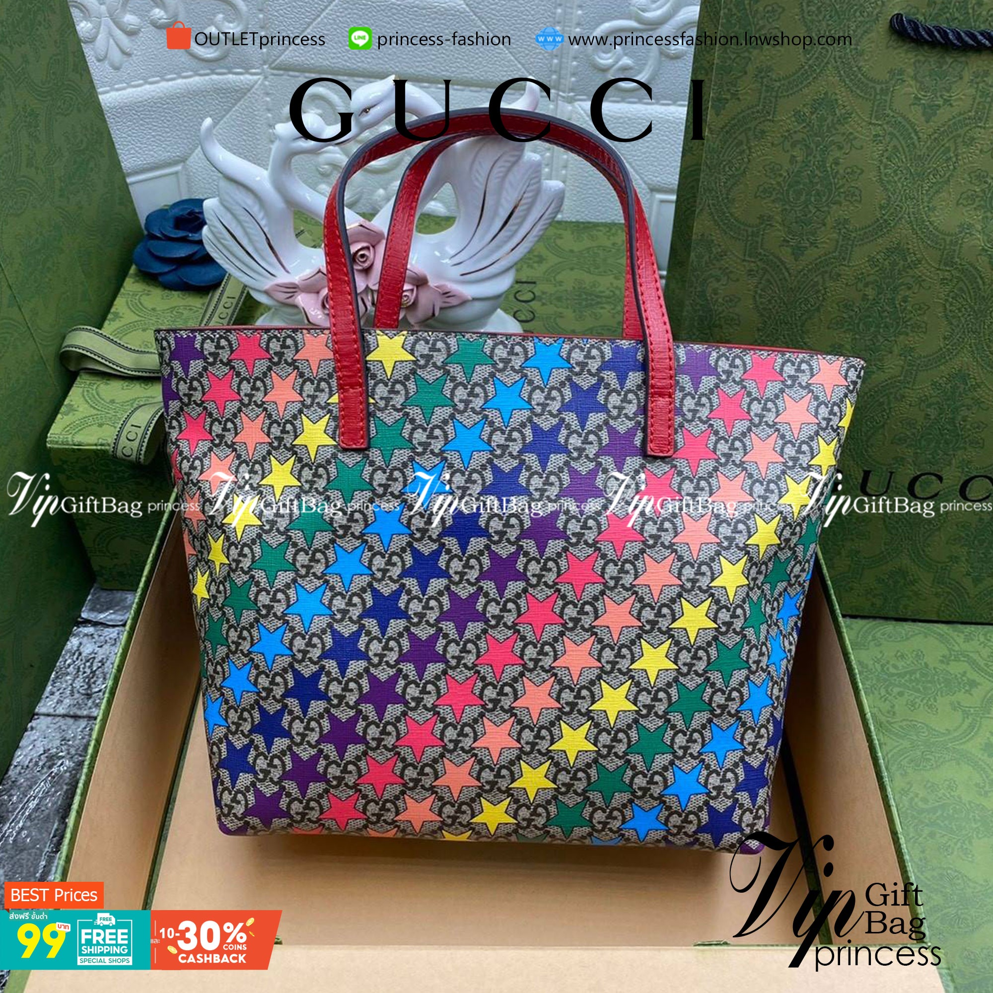 VIP 】Animal-Friendly Gucci Kid Tote Bag งานหนังแท้ทรงตั้งสวย ขนาดกะทัดรัด จุของได้เยอะ ใช้ได้ทั้งเด็กและผู้ใหญ่ น่ารักมากค่ะ **รุ่นขายดีตลอดกาล**