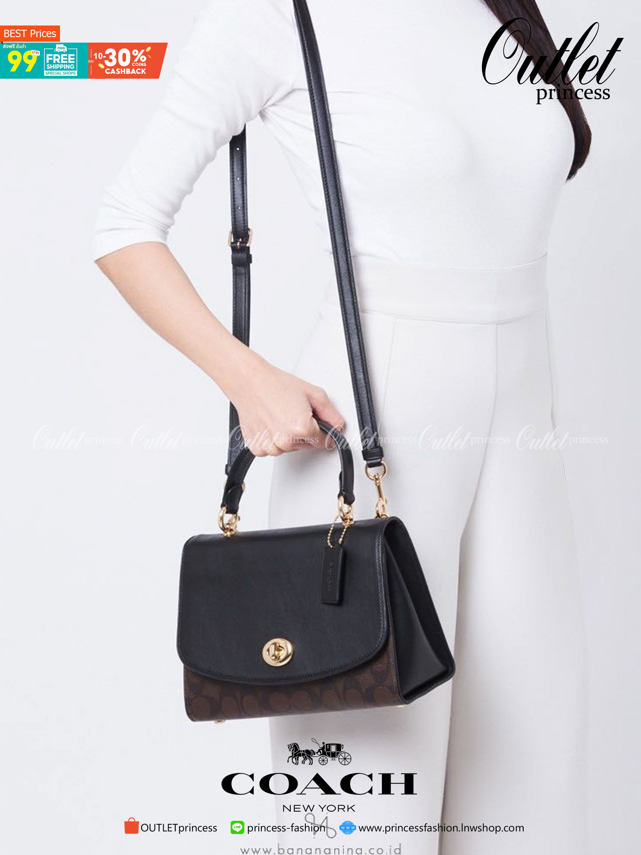 สวย หรู ดูดี รุ่นนี้กัยเลยค่า!! COACH TILLY TOP HANDLE SATCHEL IN SIGNATURE ((76620)) พร้อมส่งความสวย ห้ามพลาดค่ะ! กระเป๋าหิ้ว//คล้องมือ//สะพายข้างได้ ทรงสวย หนังแท้เรียบ+ลายCได้สวยงามค่ะ เปิดปิดกระเป๋าแบบหมุนล็อค ภายในมีช่องหลักใส่ของ2ช่อง สามารถใส่กระเป