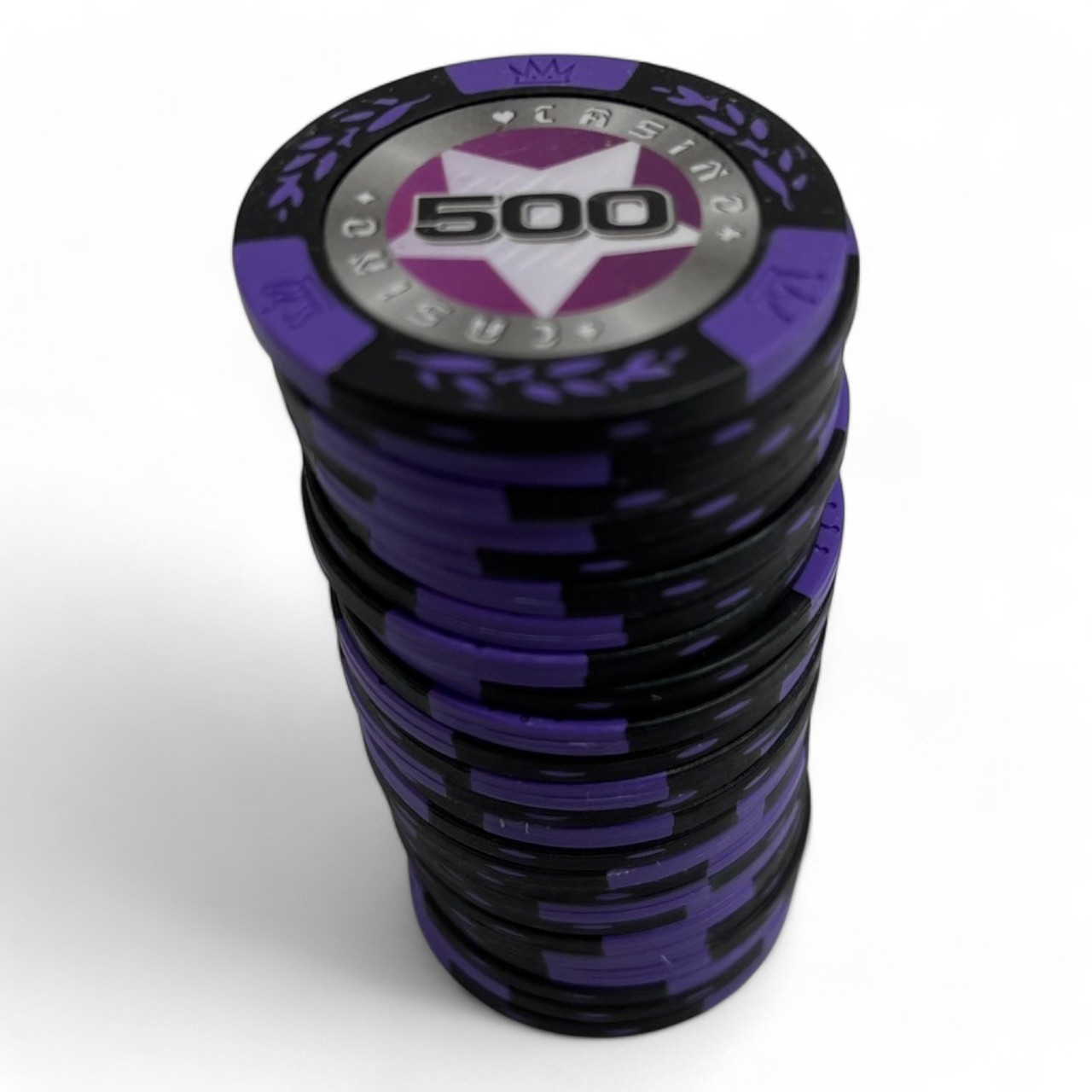 ชิปโป๊กเกอร์เกรดพรีเมี่ยมCASINO แบบแยกเหรียญ น้ำหนัก14g.(Chip poker)